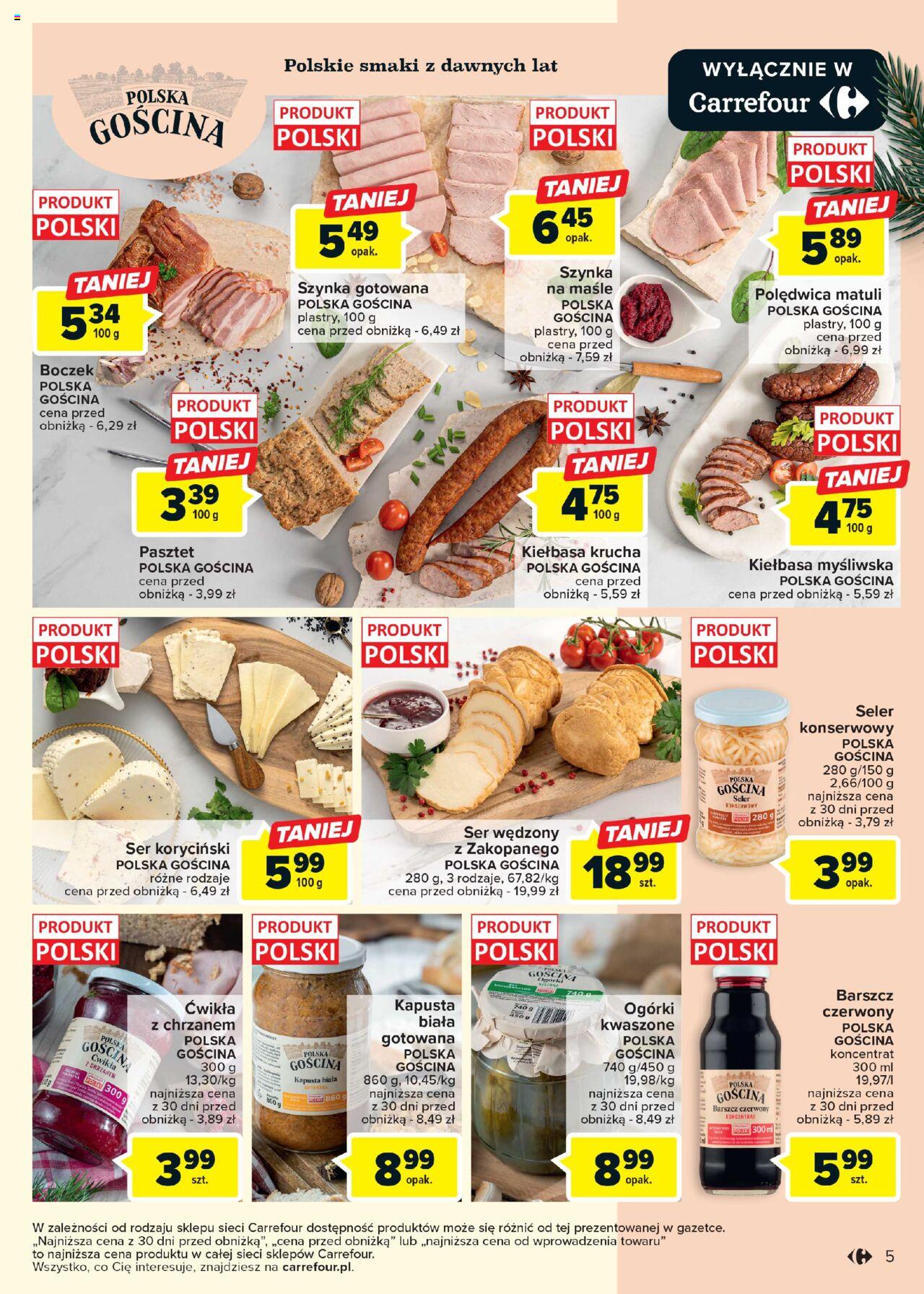 Carrefour Niezapomniane święta gazetka ważna od 05.12.2023 do 23.12.2023 strona 5