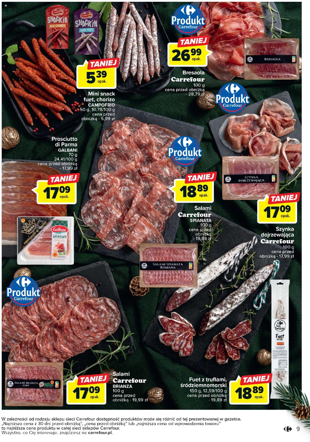 Carrefour Niezapomniane święta gazetka ważna od 05.12.2023 do 23.12.2023 strona 9