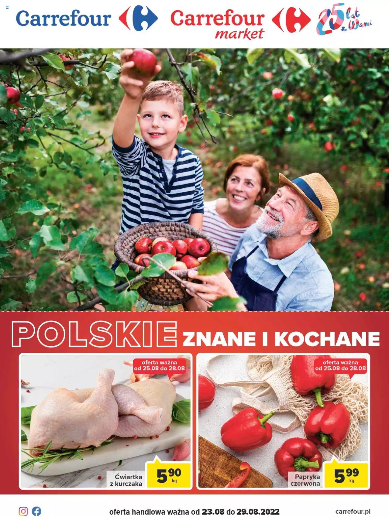 Carrefour Polskie znane i kochane gazetka ważna od wtorku 23.08.2022 do 29.08.2022 strona 1