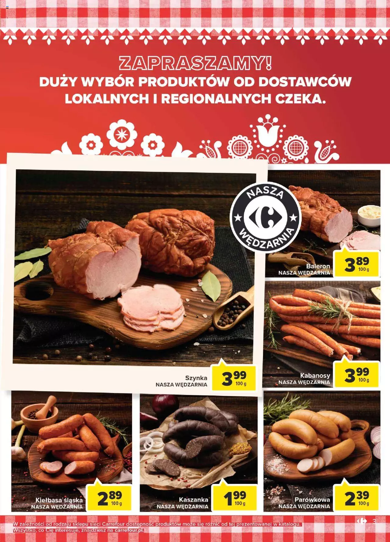 Carrefour Polskie znane i kochane gazetka ważna od wtorku 23.08.2022 do 29.08.2022 strona 3