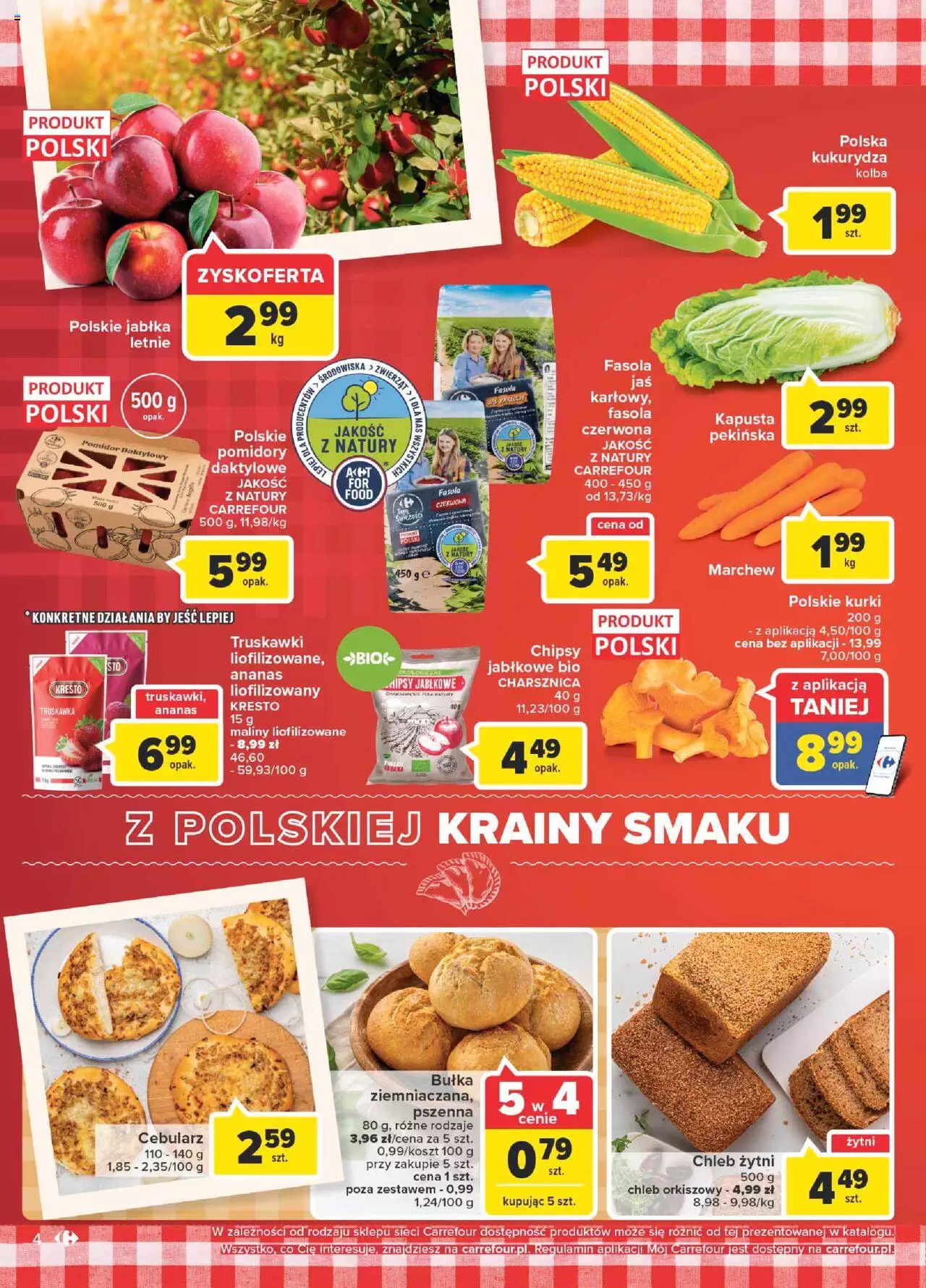 Carrefour Polskie znane i kochane gazetka ważna od wtorku 23.08.2022 do 29.08.2022 strona 4