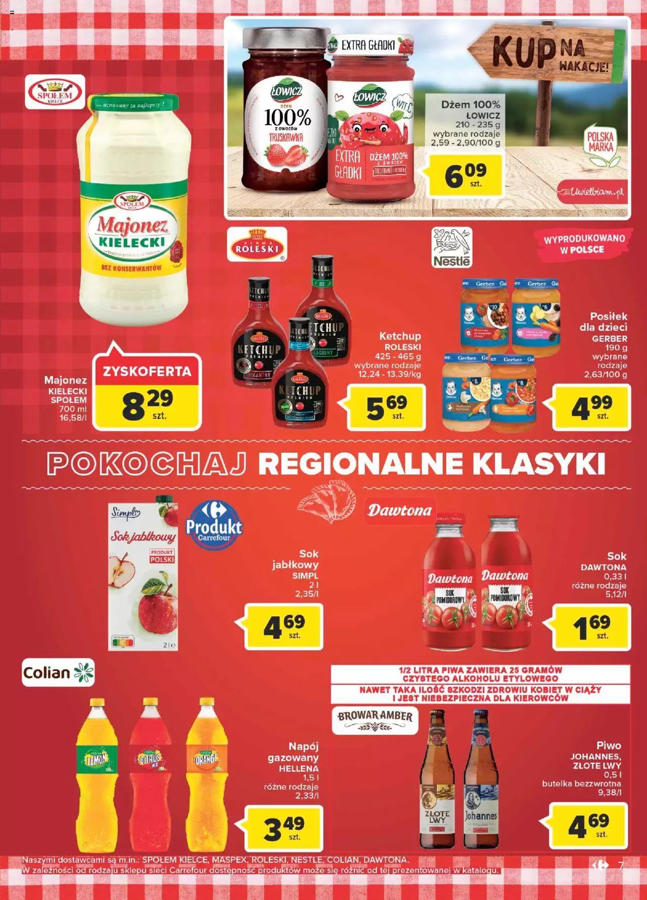 Carrefour Polskie znane i kochane gazetka ważna od wtorku 23.08.2022 do 29.08.2022 strona 7
