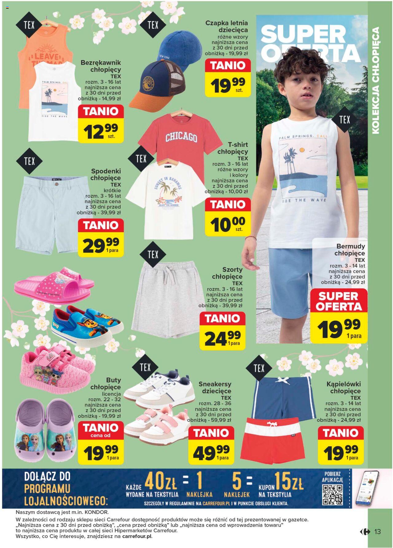 Carrefour Poznaj majowe trendy Gazetka ważna od 07.05.2024 do 18.05.2024 strona 13