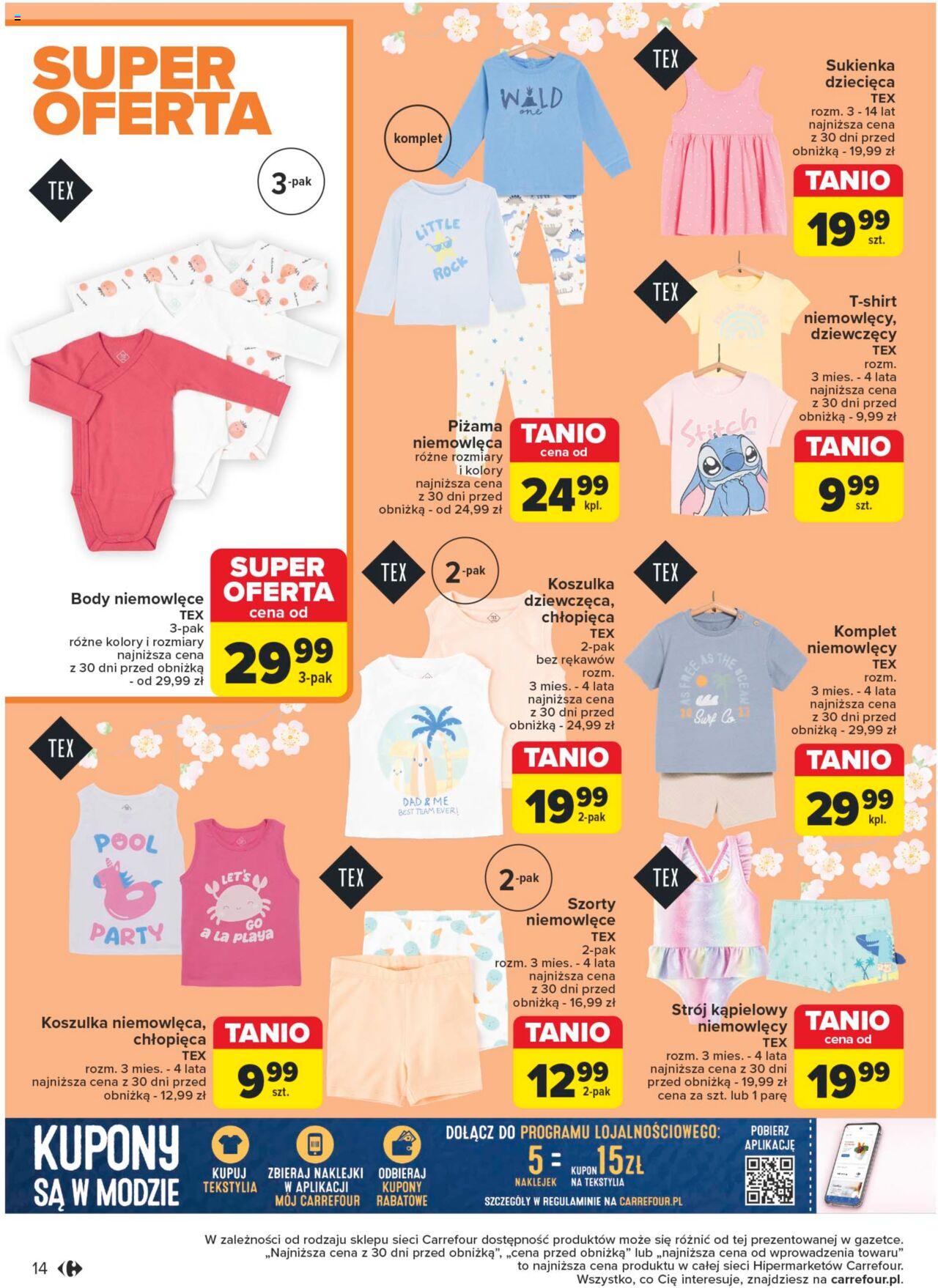 Carrefour Poznaj majowe trendy Gazetka ważna od 07.05.2024 do 18.05.2024 strona 14