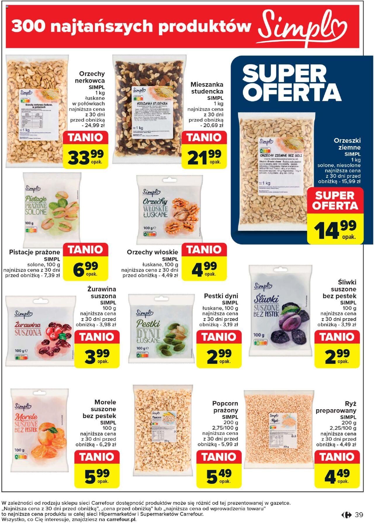 Carrefour Produkt Carrefour Gazetka ważna od 17.09.2024 do 28.09.2024 strona 39