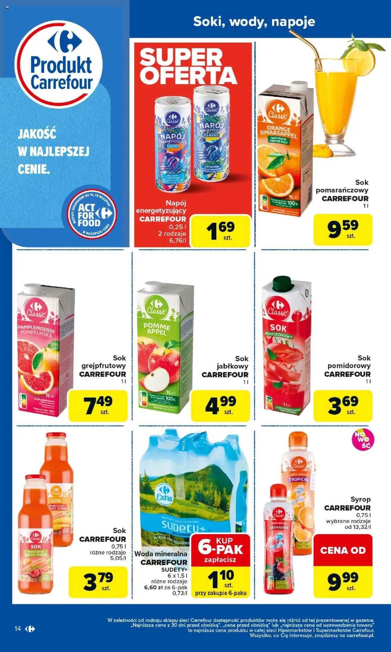 Carrefour Produkt Carrefour Gazetka ważna od 25.08.2025 do  06.09.2025 strona 14