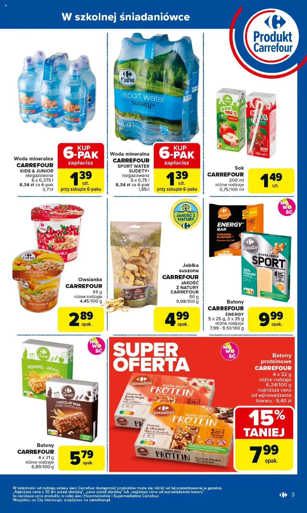 Carrefour Produkt Carrefour Gazetka ważna od 25.08.2025 do  06.09.2025 strona 3