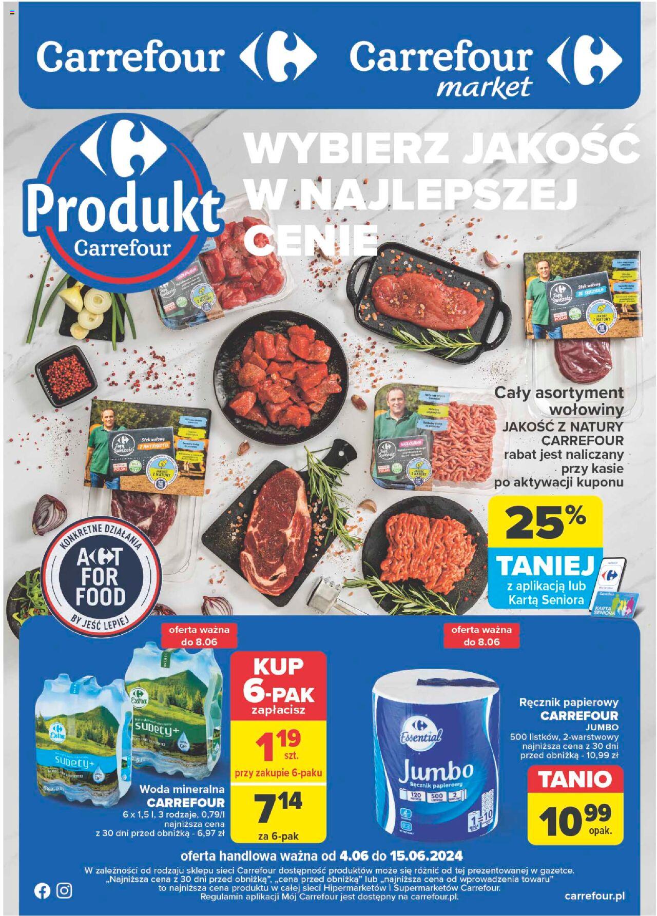 Carrefour Produkt Gazetka ważna od 04.06.2024 do 15.06.2024 strona 1