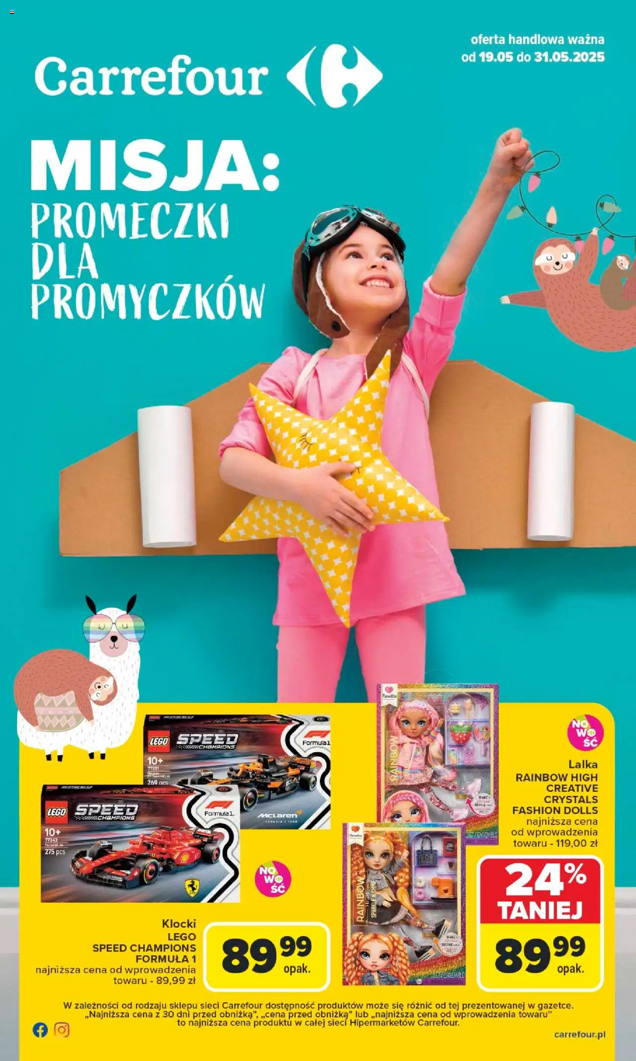 Carrefour Promeczki dla promyczków Gazetka  ważna od  19.05.2025 do 31.05.2025 strona 1