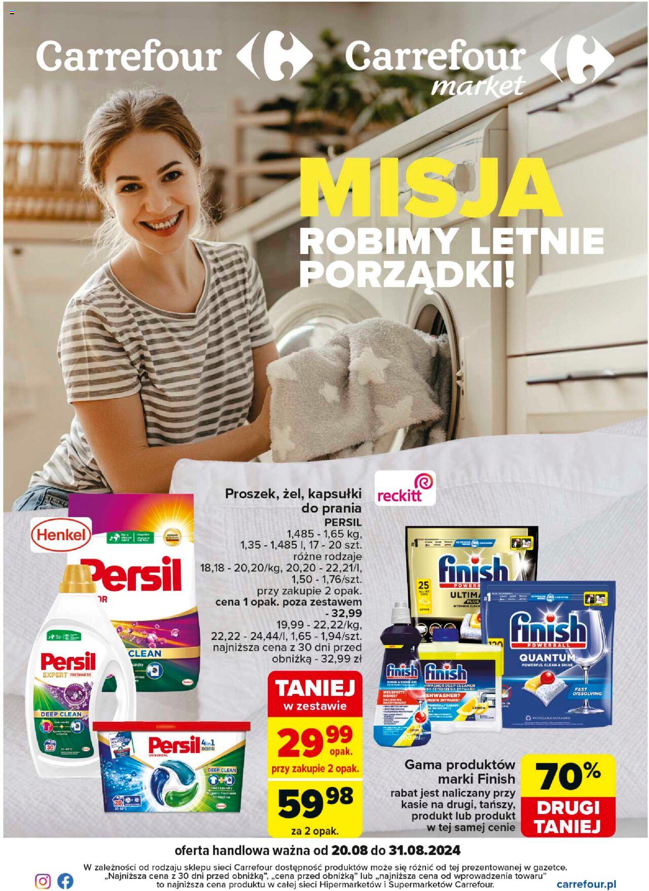 Carrefour Robimy letnie porzadki Gazetka ważna od 20.08.2024 do 31.08.2024 strona 1