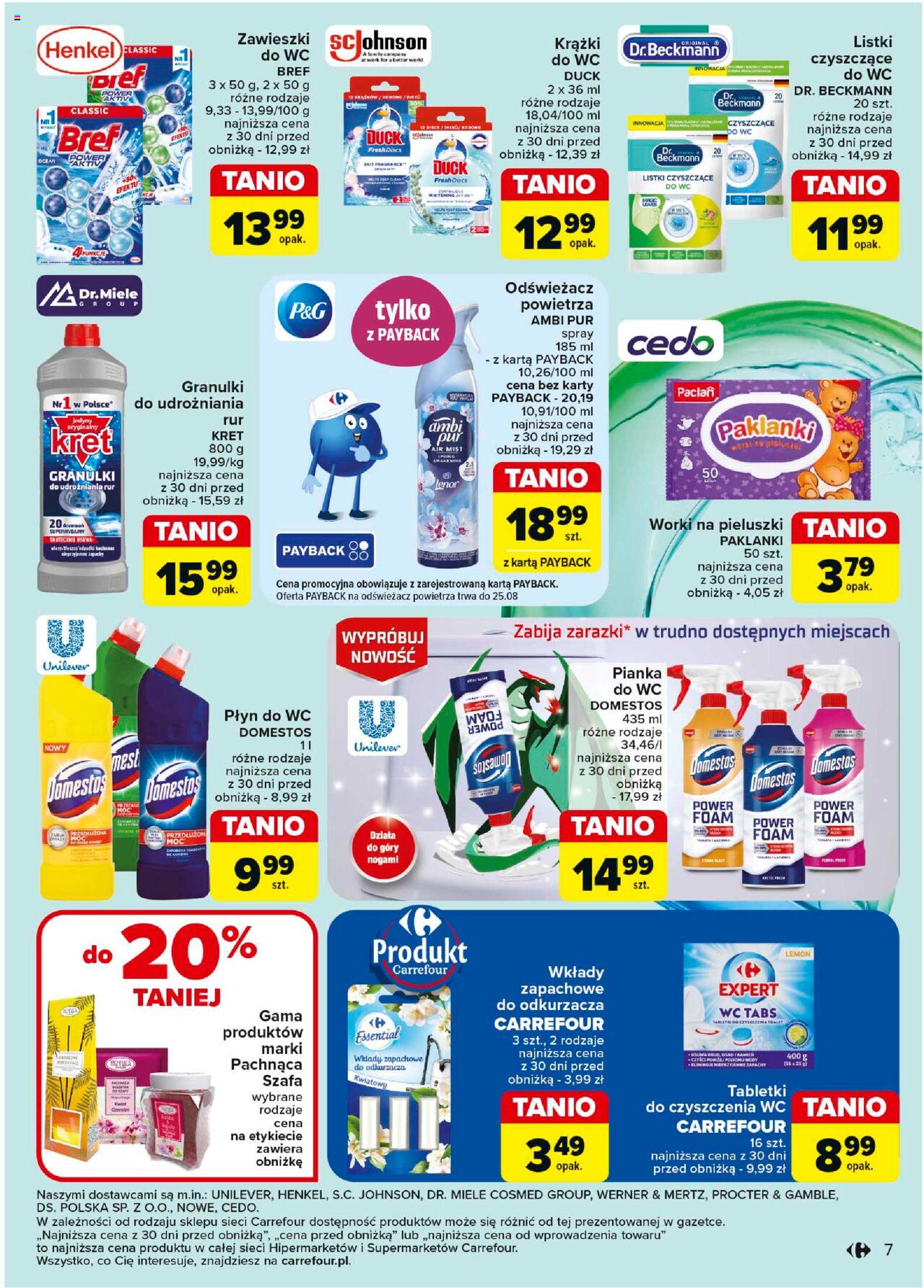 Carrefour Robimy letnie porzadki Gazetka ważna od 20.08.2024 do 31.08.2024 strona 7