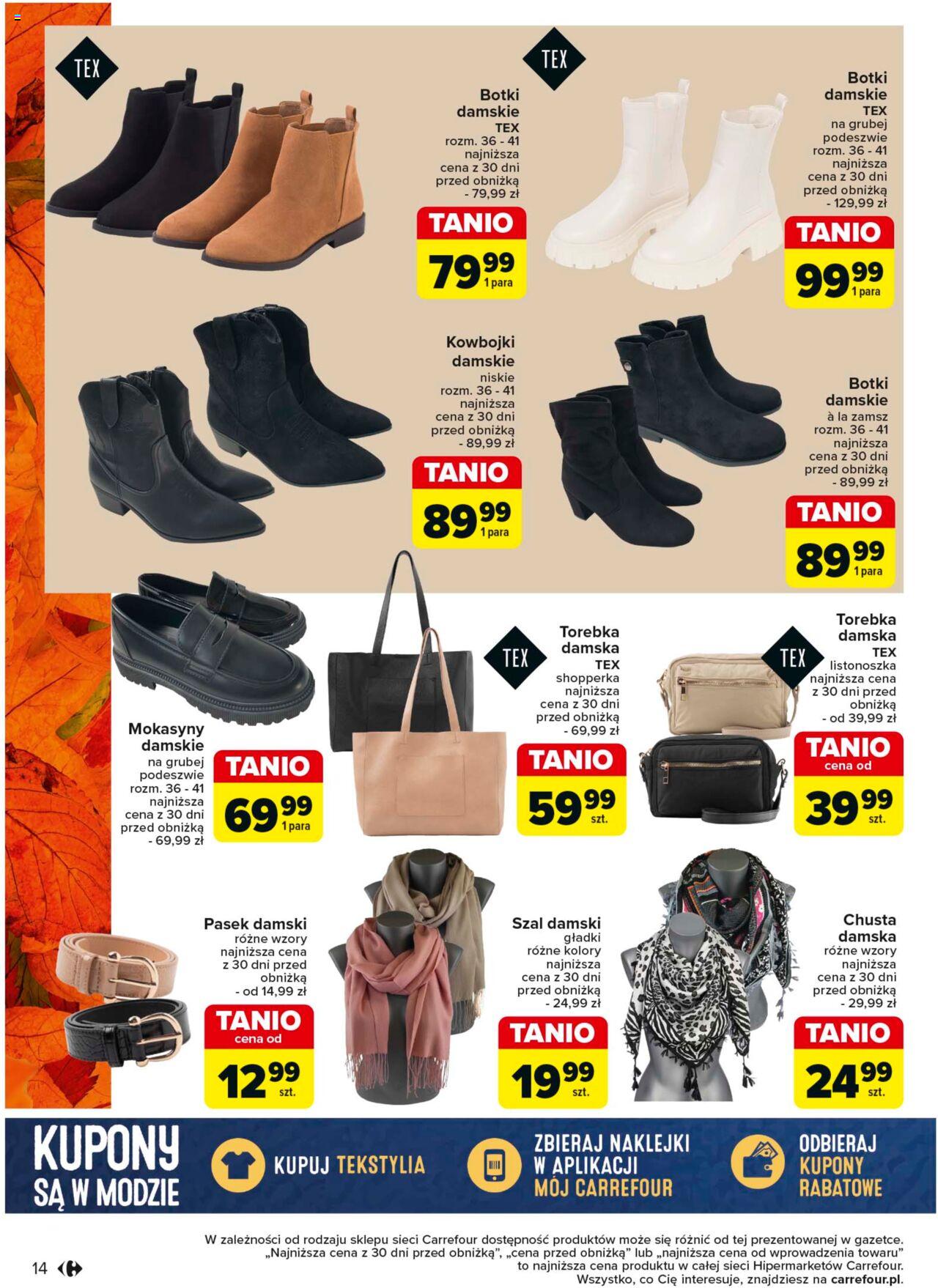 Carrefour Rodzinny look na jesien Gazetka ważna od 03.09.2024 do 14.09.2024 strona 14