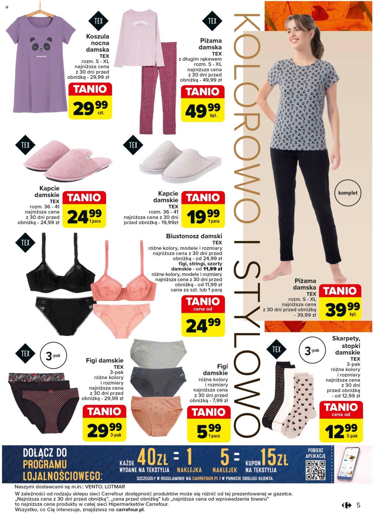 Carrefour Rodzinny look na jesien Gazetka ważna od 03.09.2024 do 14.09.2024 strona 5