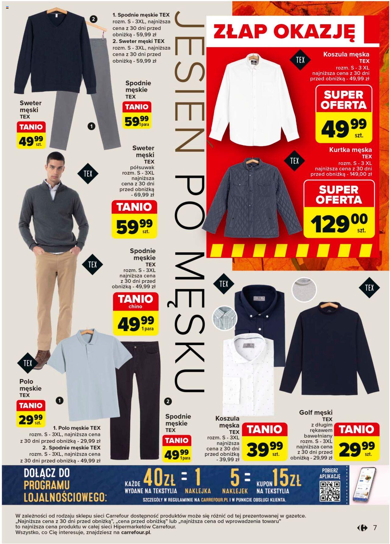 Carrefour Rodzinny look na jesien Gazetka ważna od 03.09.2024 do 14.09.2024 strona 7