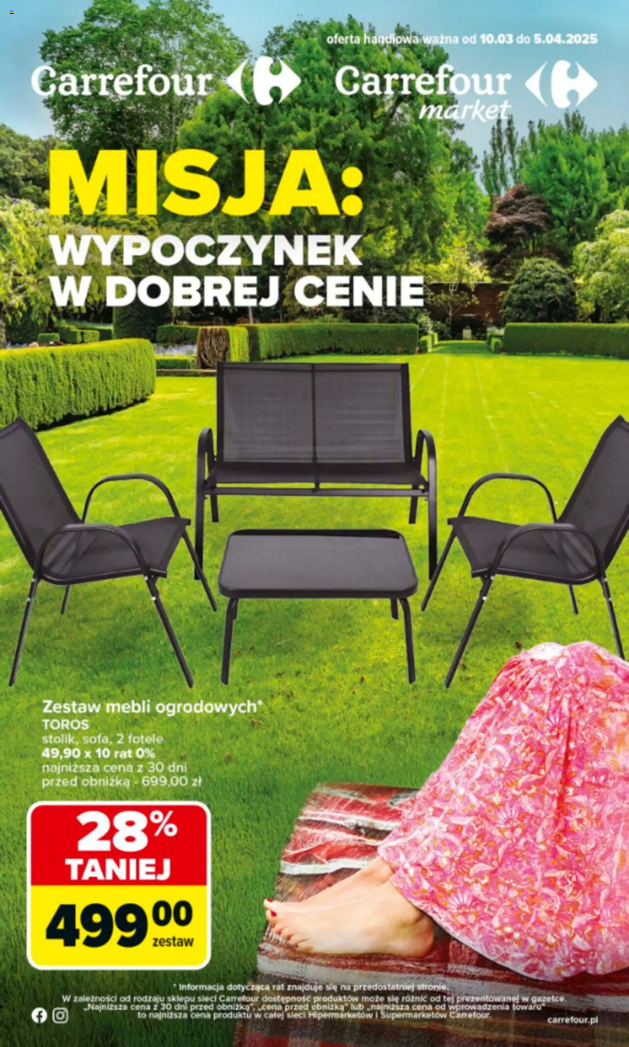 Carrefour Rozpoczynamy sezon ogrodowy Gazetka ważna od  10.03.2025 do 05.04.2025 strona 1