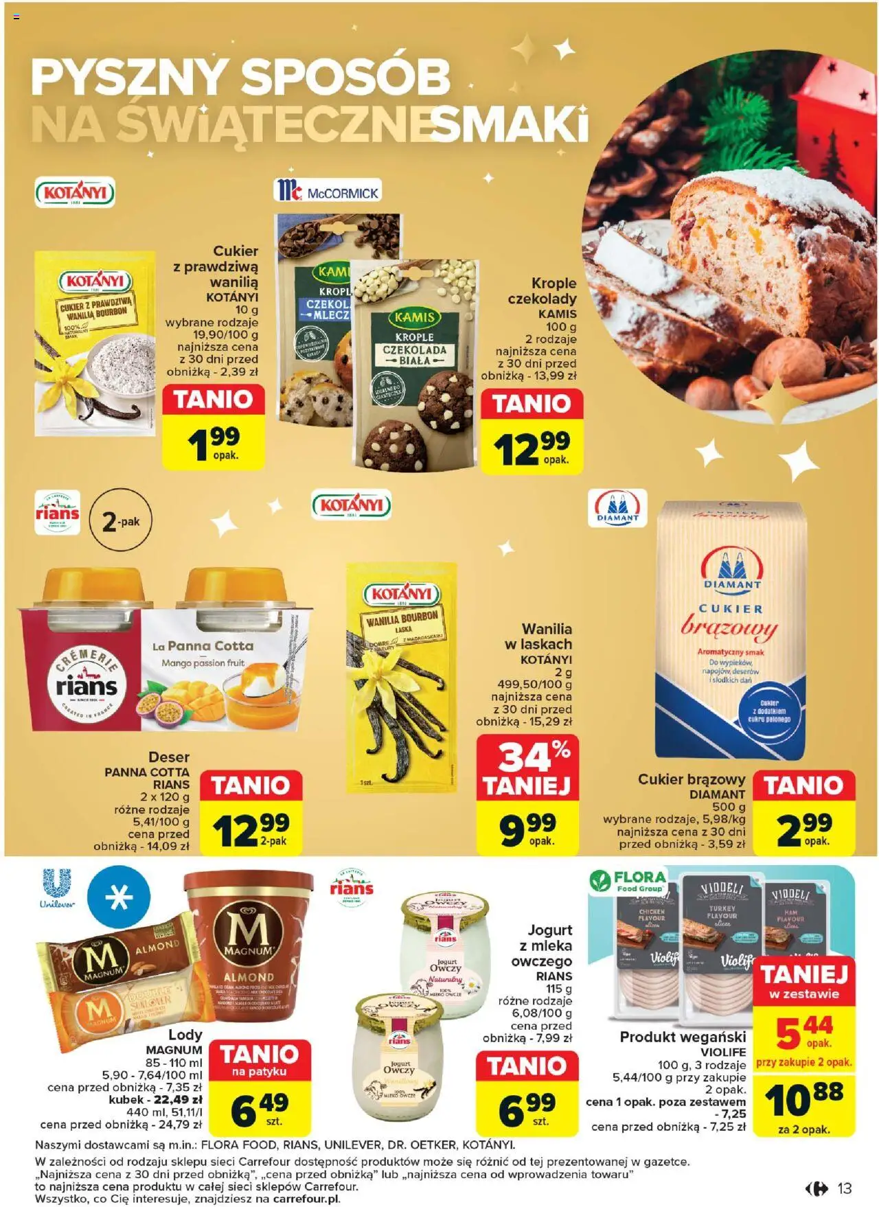 Carrefour Rozsmakuj się w świętach w najlepszych cenach gazetka ważna od 03.12.2024 do 24.12.2024 strona 13