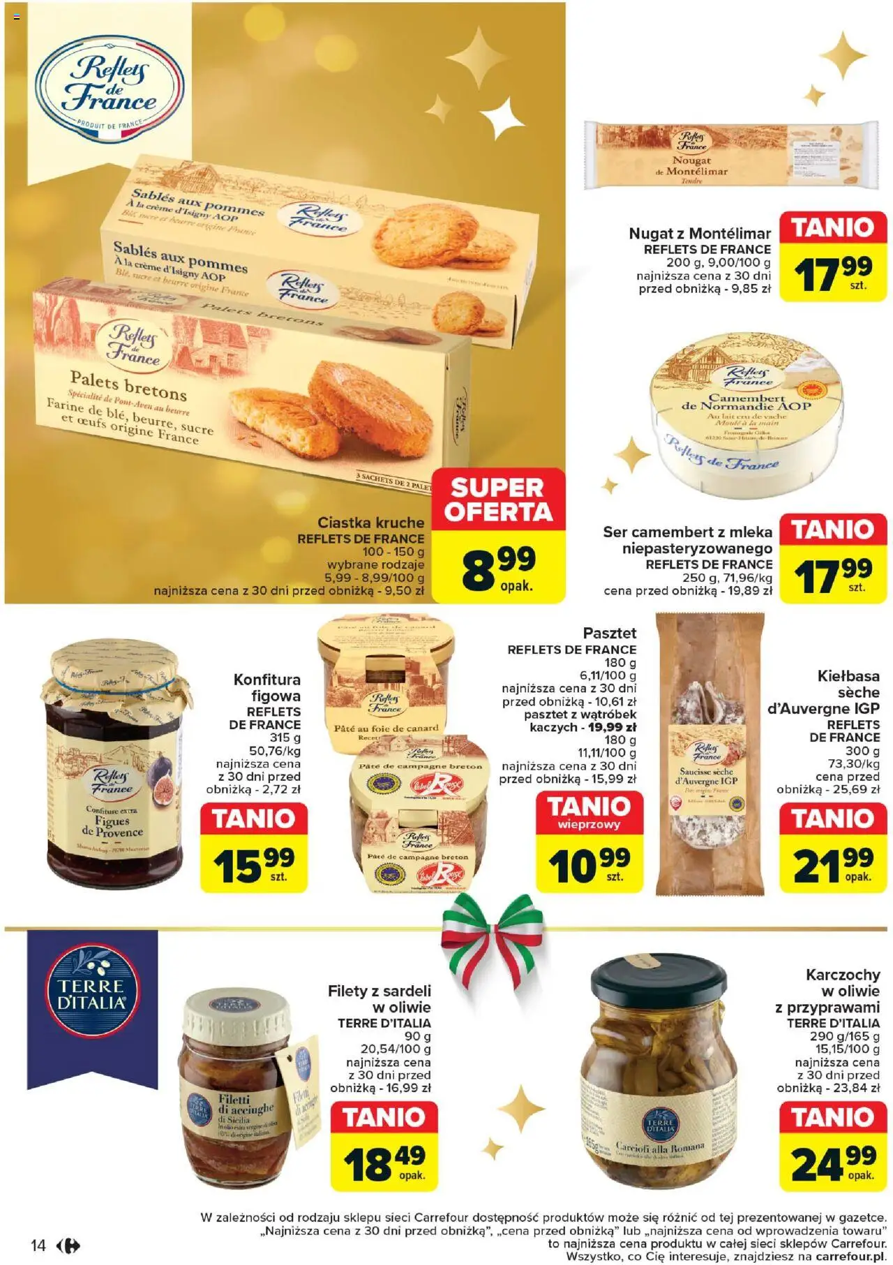 Carrefour Rozsmakuj się w świętach w najlepszych cenach gazetka ważna od 03.12.2024 do 24.12.2024 strona 14