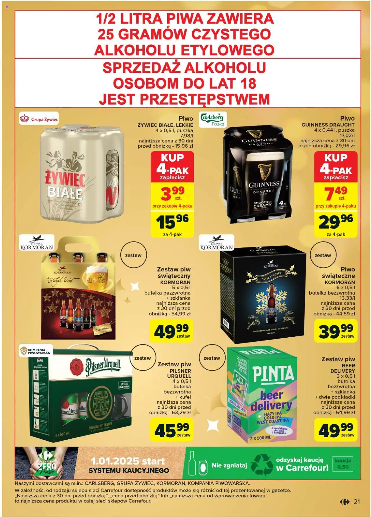 Carrefour Rozsmakuj się w świętach w najlepszych cenach gazetka ważna od 03.12.2024 do 24.12.2024 strona 21