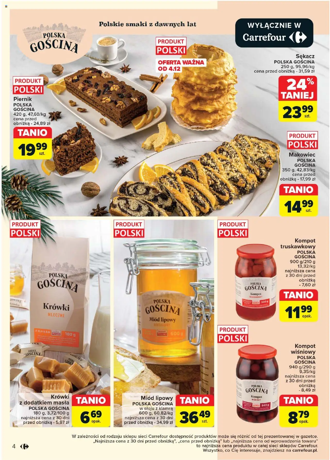 Carrefour Rozsmakuj się w świętach w najlepszych cenach gazetka ważna od 03.12.2024 do 24.12.2024 strona 4