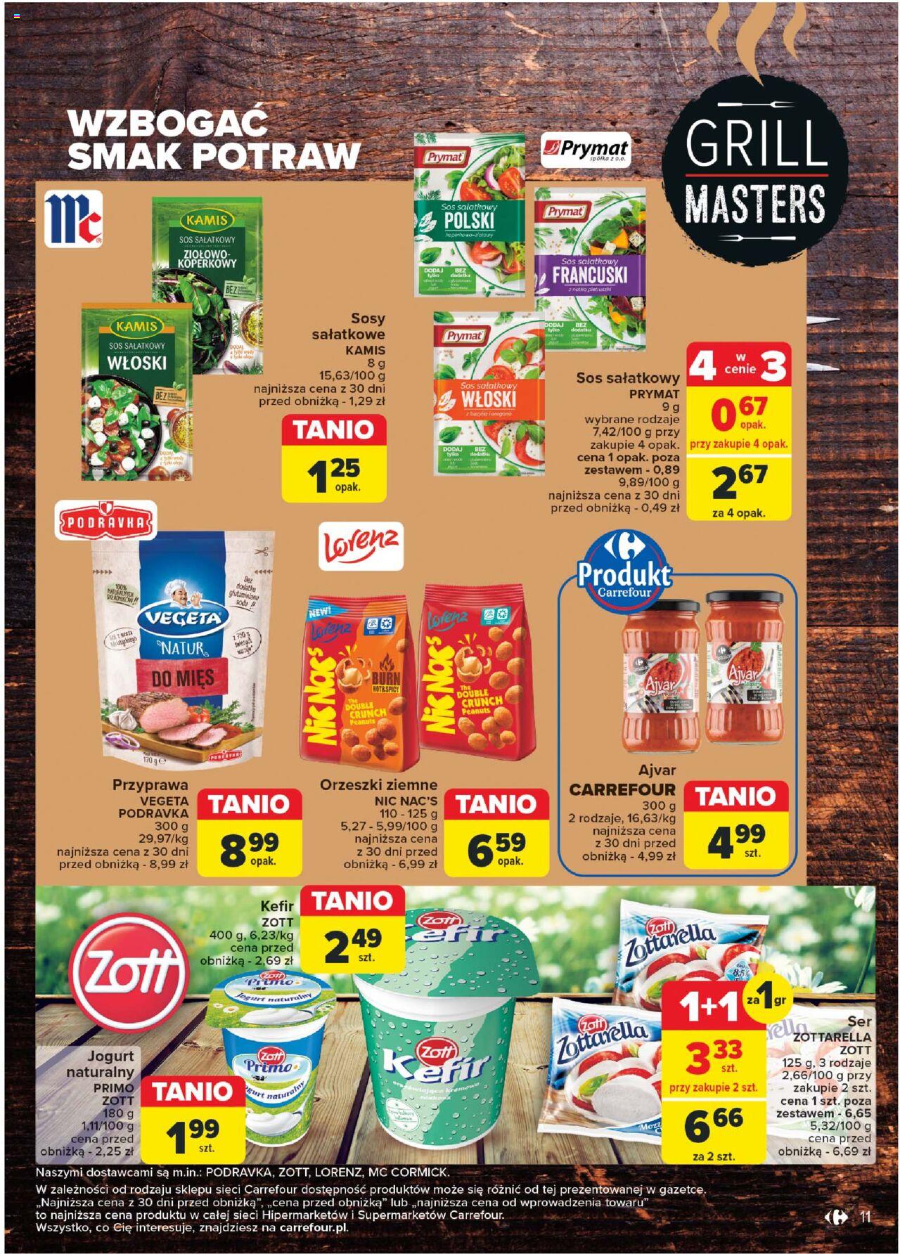 Carrefour Rzadzic przy grillu Gazetka ważna od 21.05.2024 do 01.06.2024  strona 11