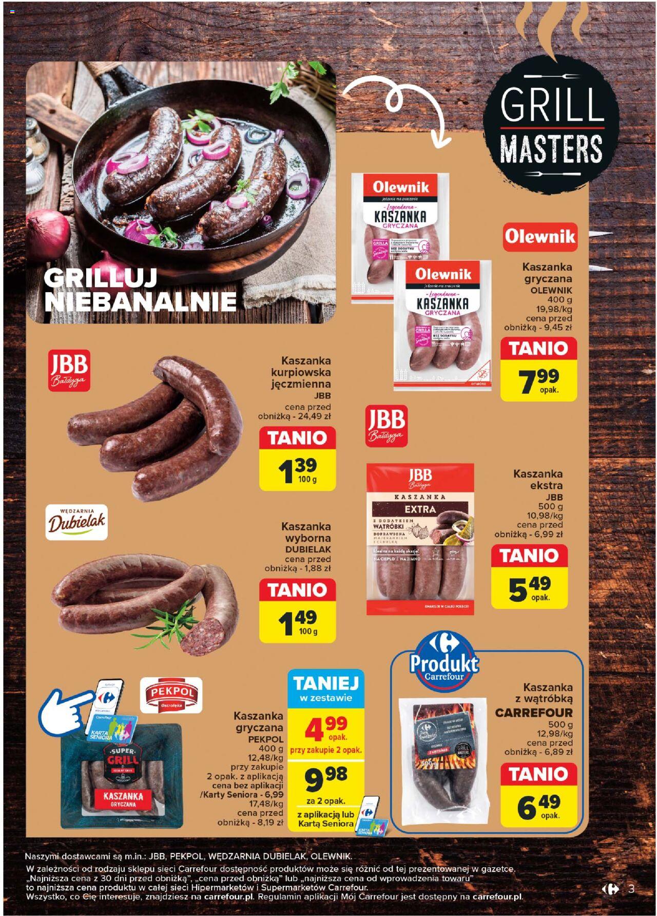 Carrefour Rzadzic przy grillu Gazetka ważna od 21.05.2024 do 01.06.2024  strona 3