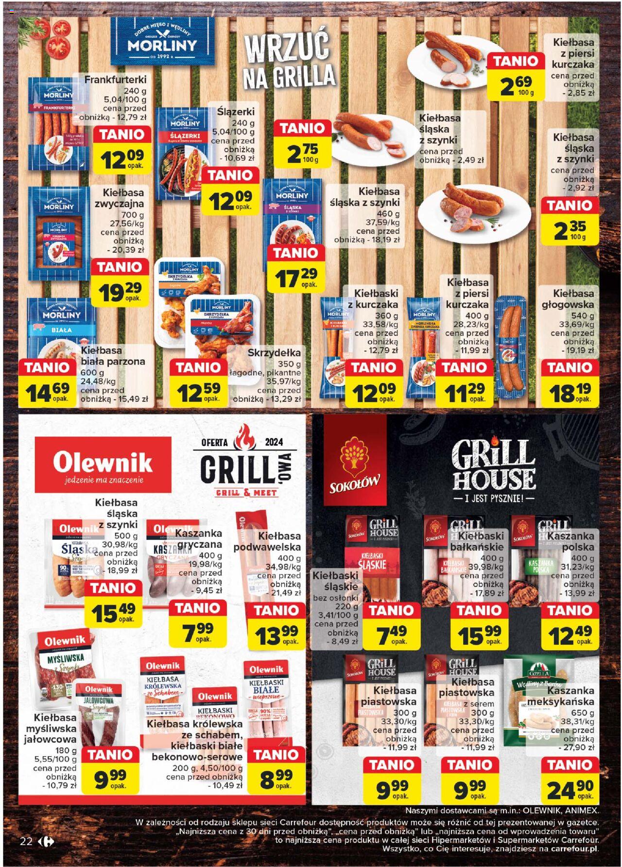 Carrefour Rzadzic przy grillu Gazetka ważna od 21.05.2024 do 01.06.2024  strona 22