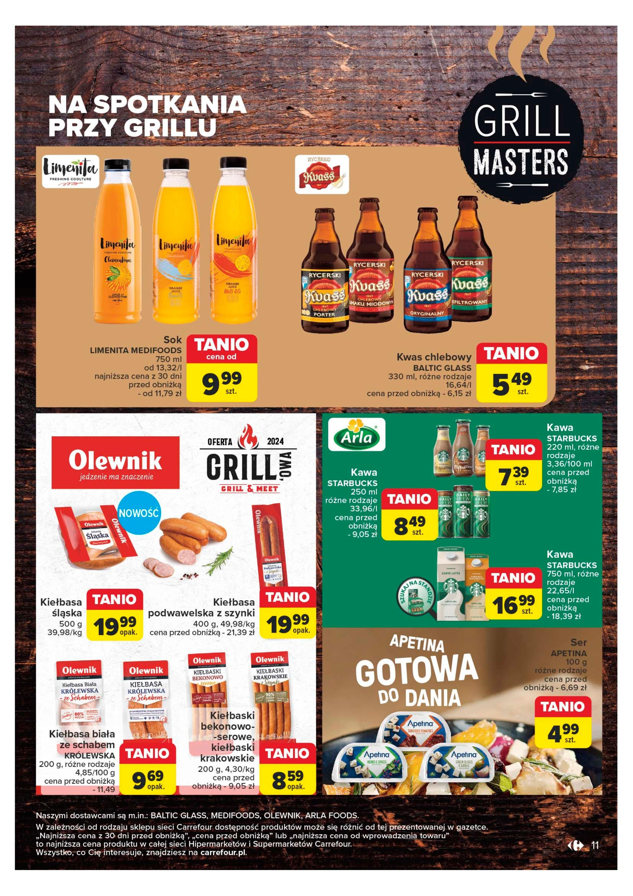Carrefour Start sezonu grillowego Gazetka ważna od 22.04.2024 do 04.05.2024 strona 11