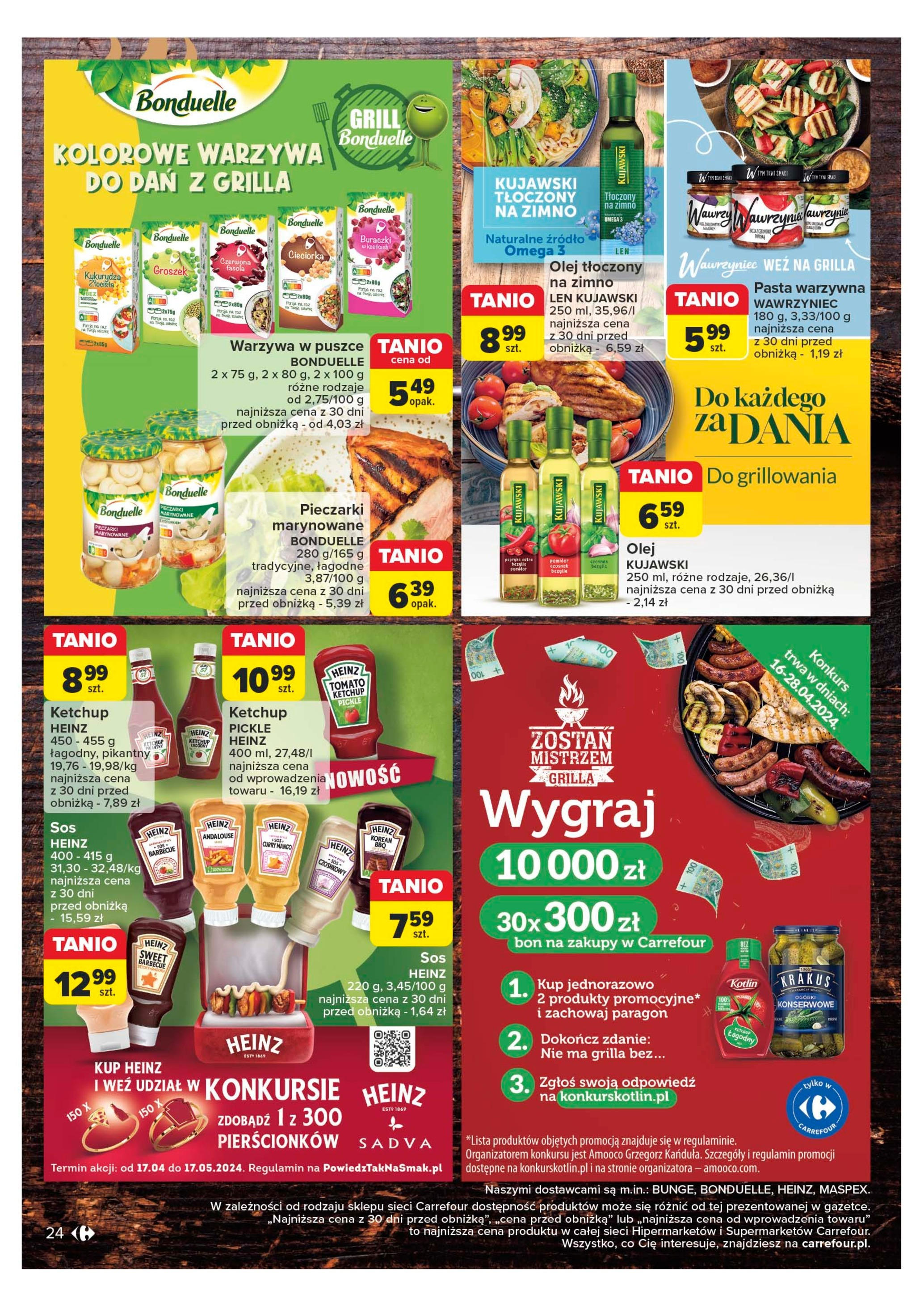 Carrefour Start sezonu grillowego Gazetka ważna od 22.04.2024 do 04.05.2024 strona 24