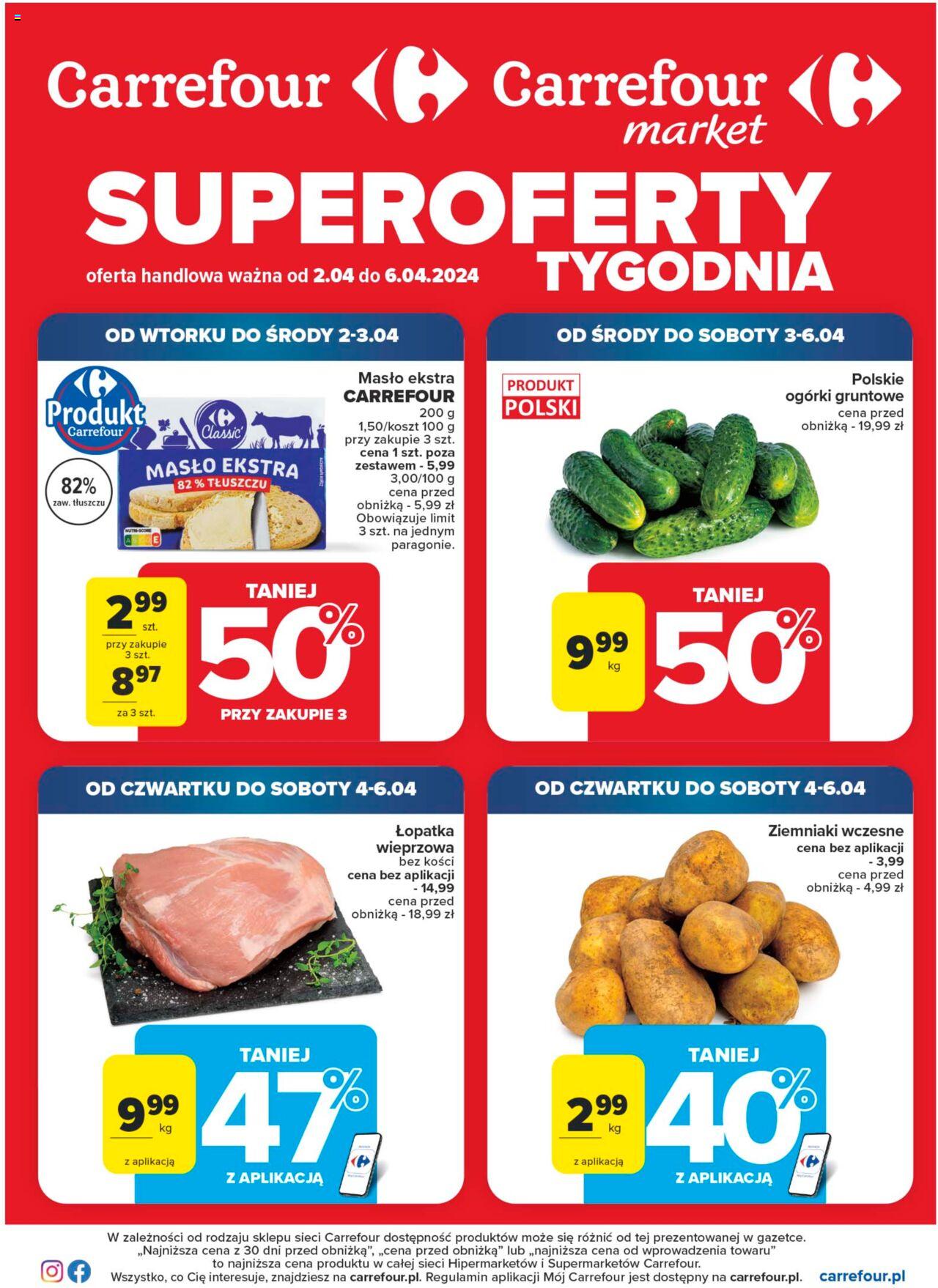 Carrefour Superoferty tygodnia Gazetka ważna od 02.04.2024 do 06.04.2024 strona 1