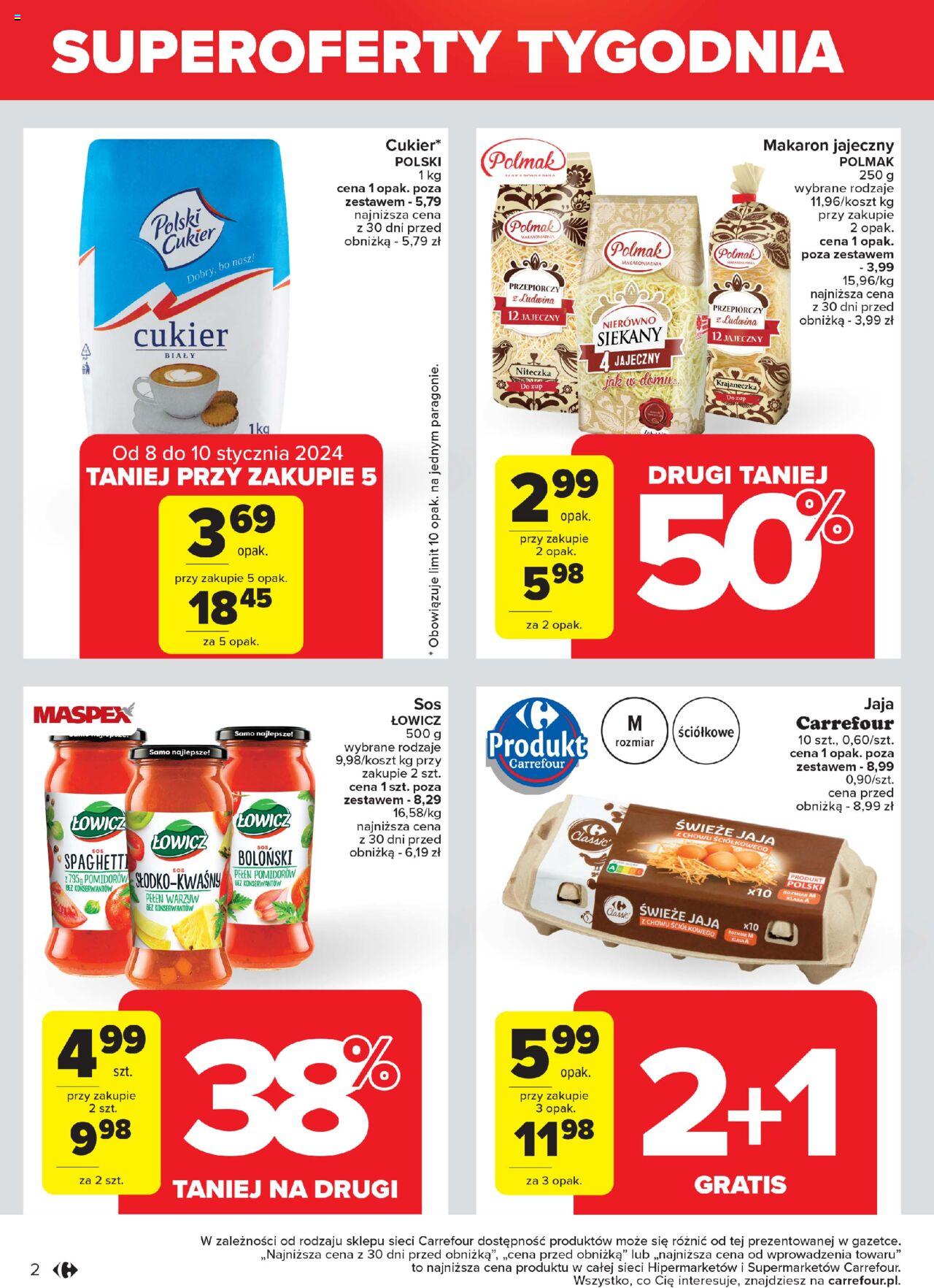 Carrefour Superoferty tygodnia Gazetka ważna od 08.01.2024 do 13.01.2024 strona 2