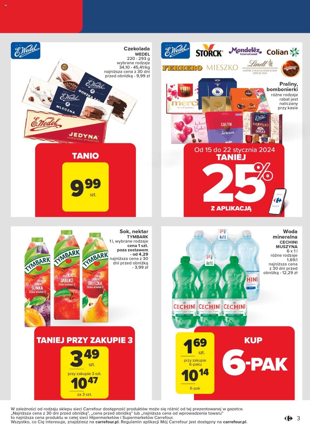 Carrefour Superoferty tygodnia Gazetka ważna od  15.01.2024 do 20.01.2024 strona 3