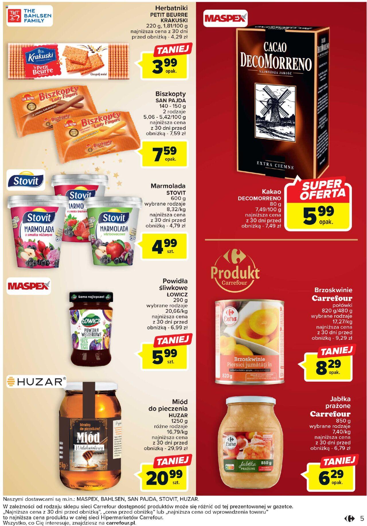 Carrefour Świąteczne wypieki gazetka ważna od 21.11.2023 do 09.12.2023 strona 5
