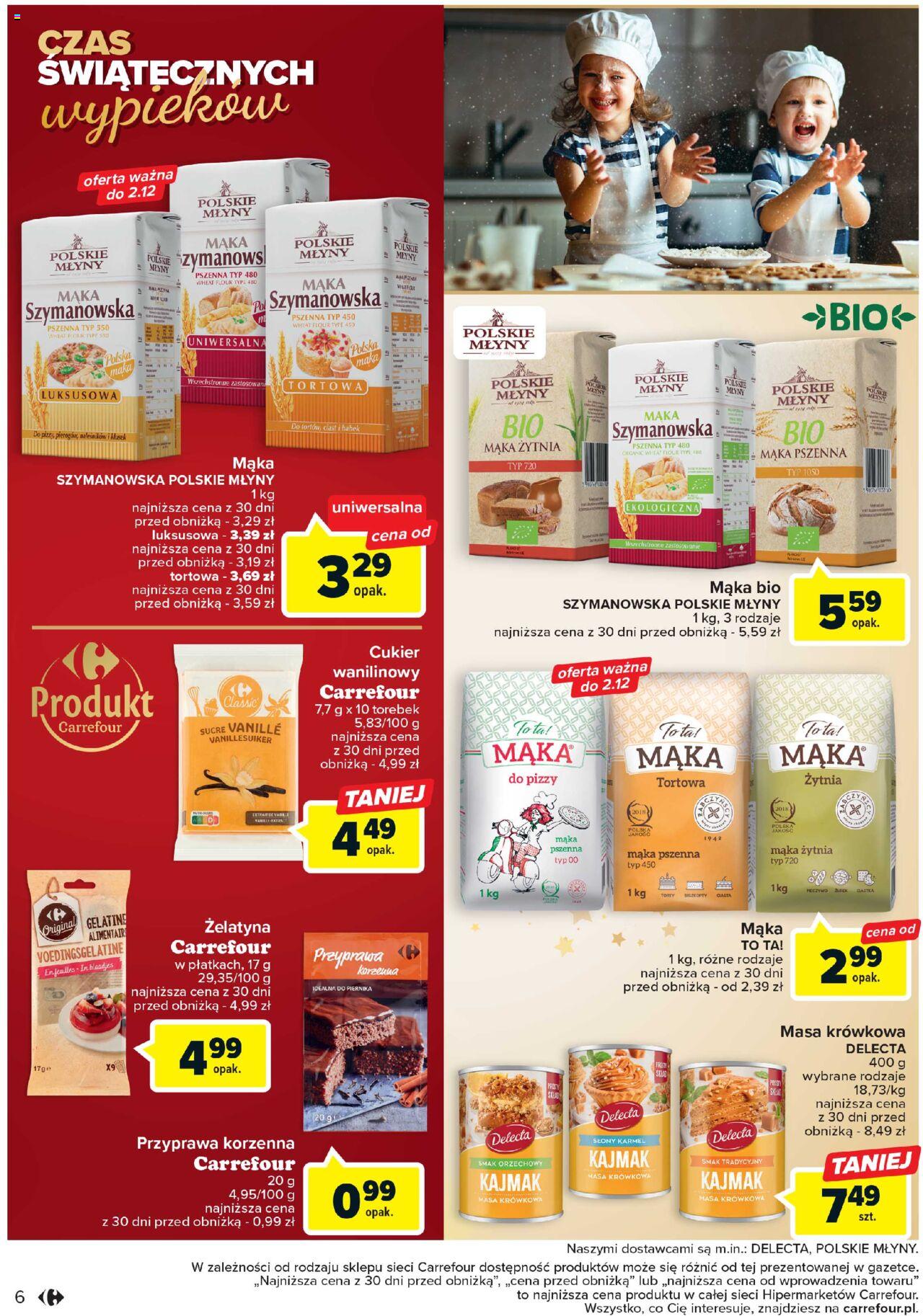 Carrefour Świąteczne wypieki gazetka ważna od 21.11.2023 do 09.12.2023 strona 6
