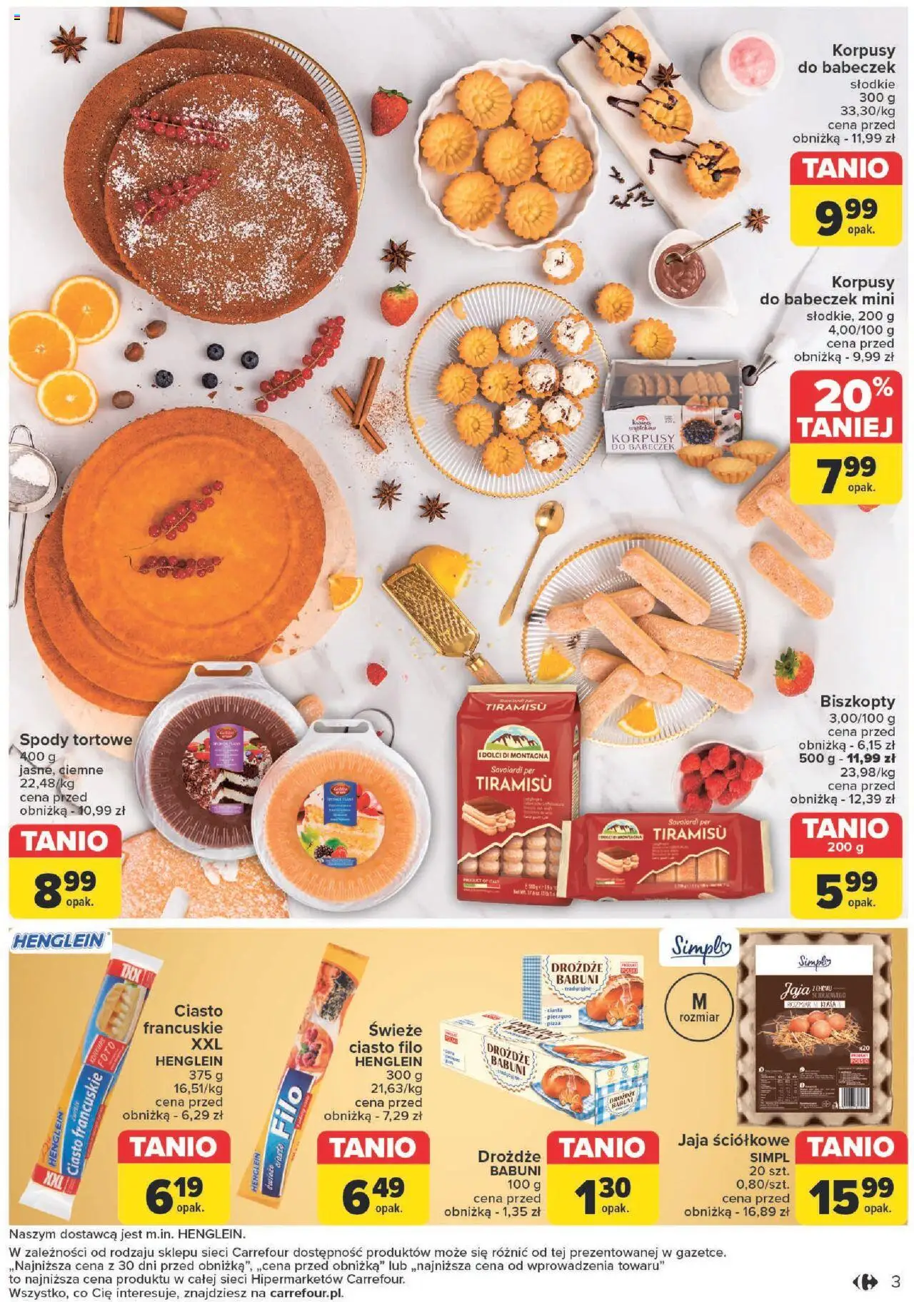 Carrefour Świąteczne wypieki w wyjątkowych cenach Gazetka ważna od 19.11.2024 do 07.12.2024 strona 3