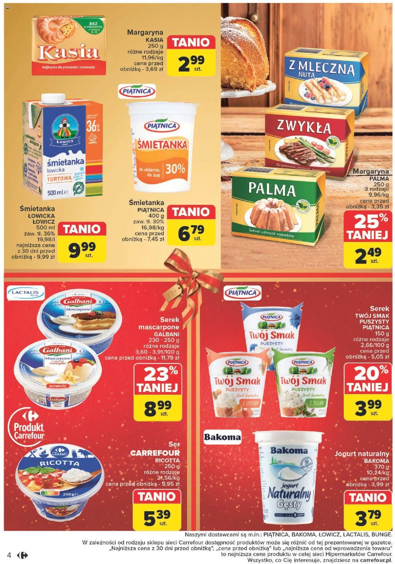 Carrefour Świąteczne wypieki w wyjątkowych cenach Gazetka ważna od 19.11.2024 do 07.12.2024 strona 4