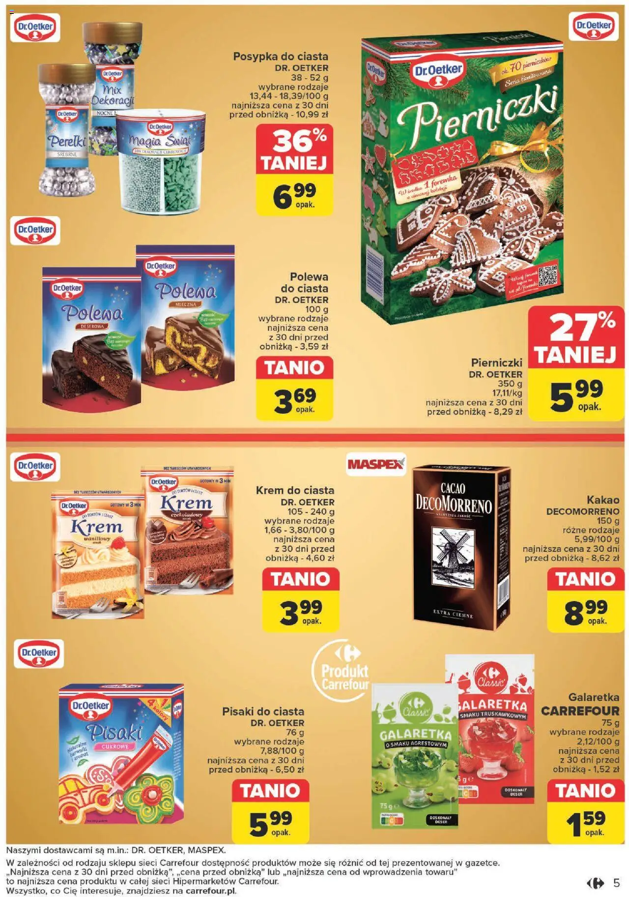 Carrefour Świąteczne wypieki w wyjątkowych cenach Gazetka ważna od 19.11.2024 do 07.12.2024 strona 5