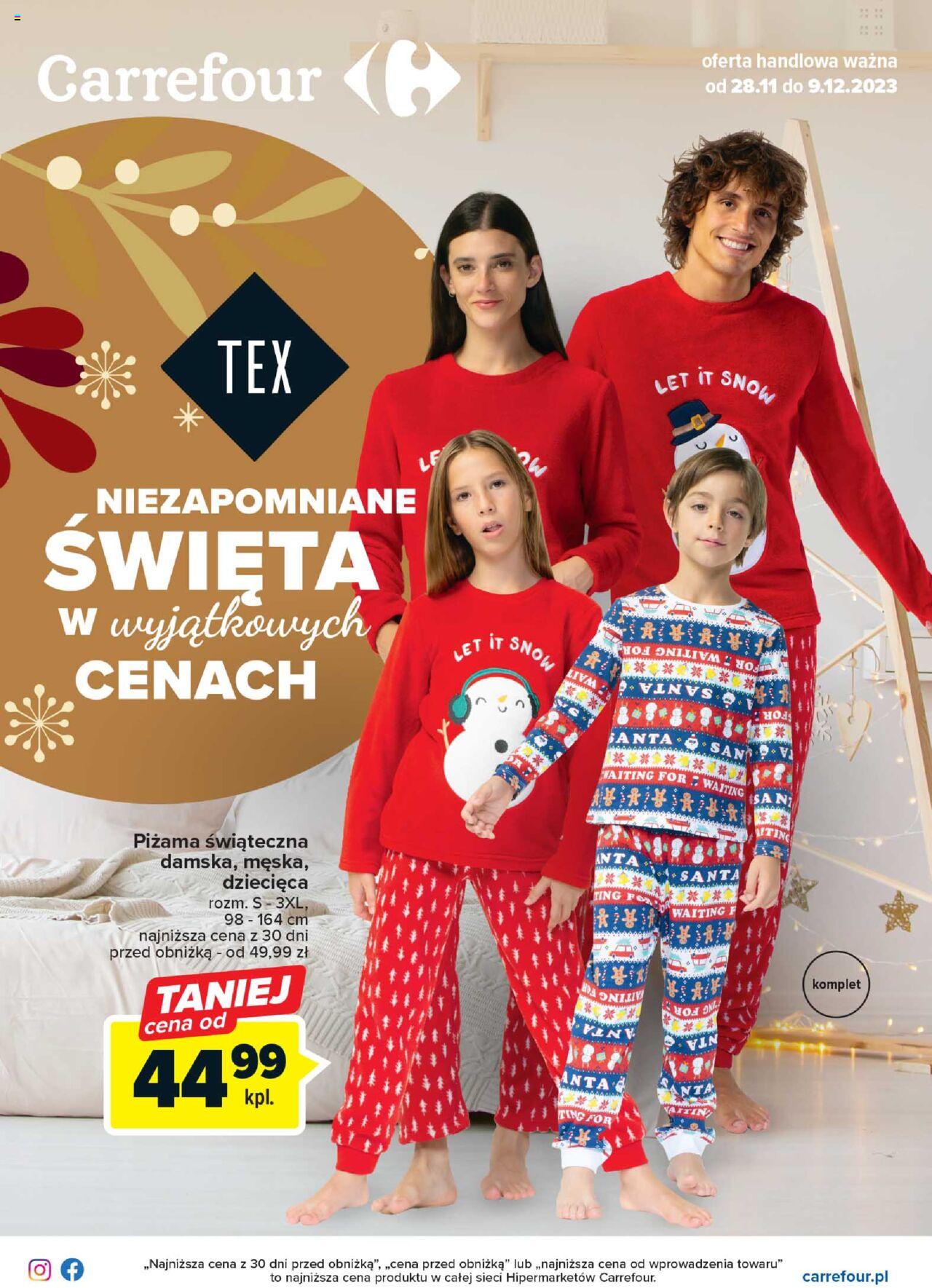 Carrefour Święta na miarę oczekiwań gazetka ważna od 28.11.2023 do 09.12.2023 strona 1