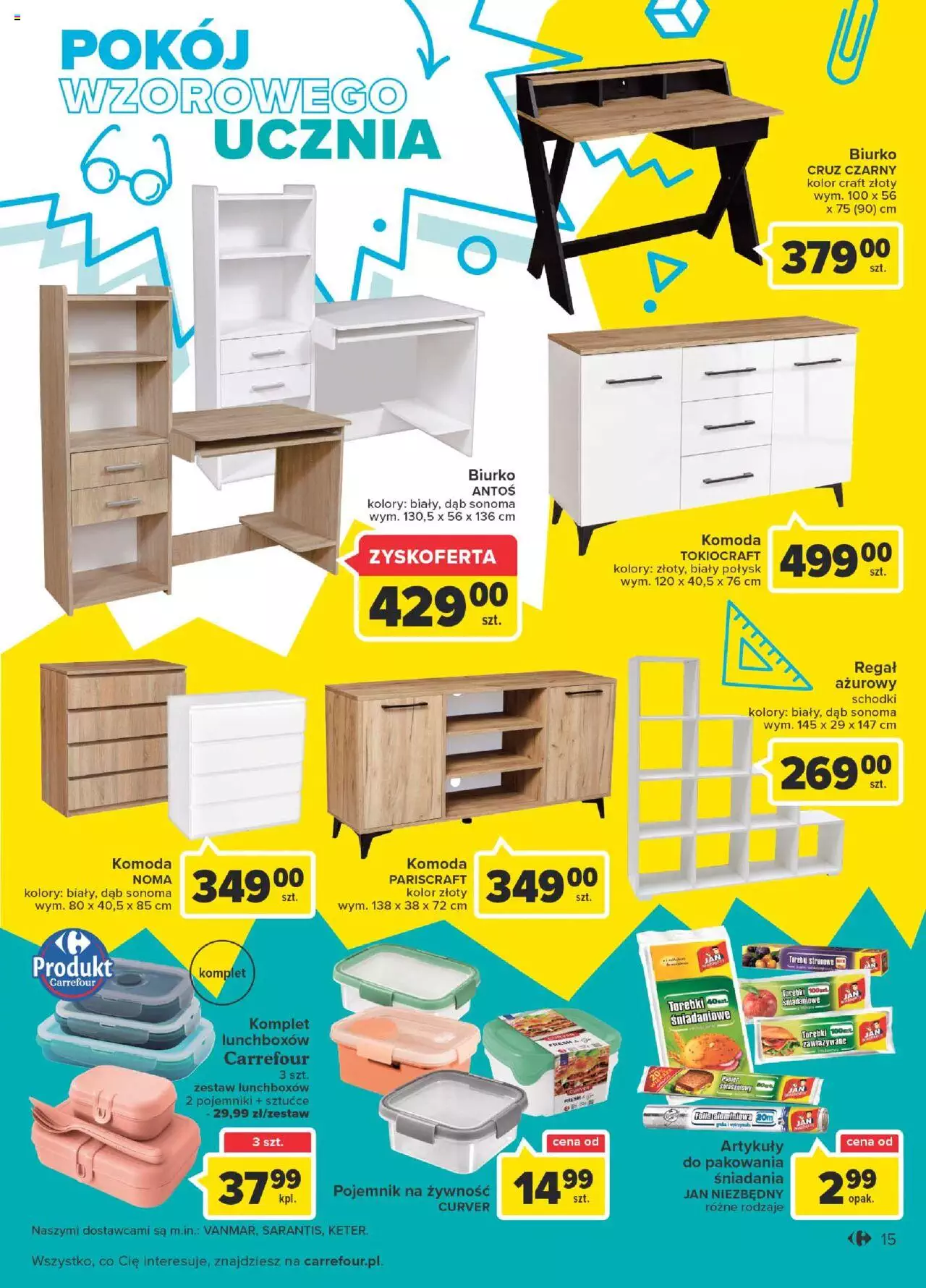 Carrefour Szkoła gazetka ważna od 10.08.2022 do 20.08.2022 strona 15