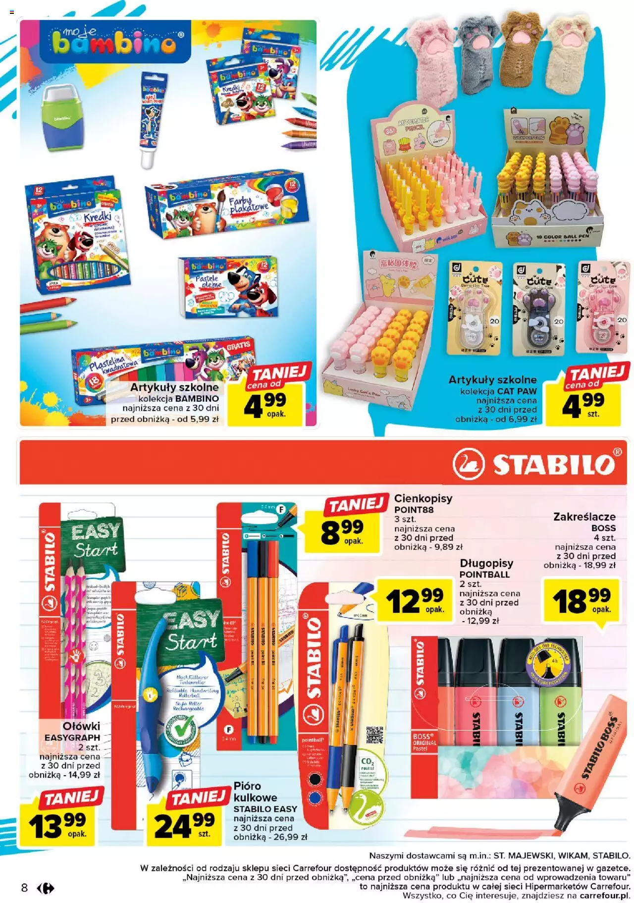 Carrefour Szkoła na każdy gust i budżet Gazetka  ważna od 22.08.2023 do 09.09.2023 strona 8