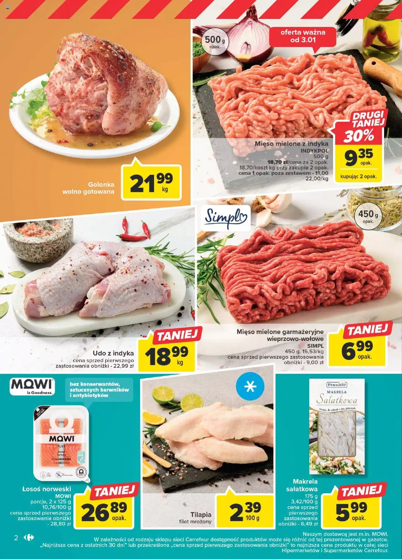 Carrefour Targ Świeżości  Gazetka ważna od 02.01.2023 do 07.01.2023 strona 2