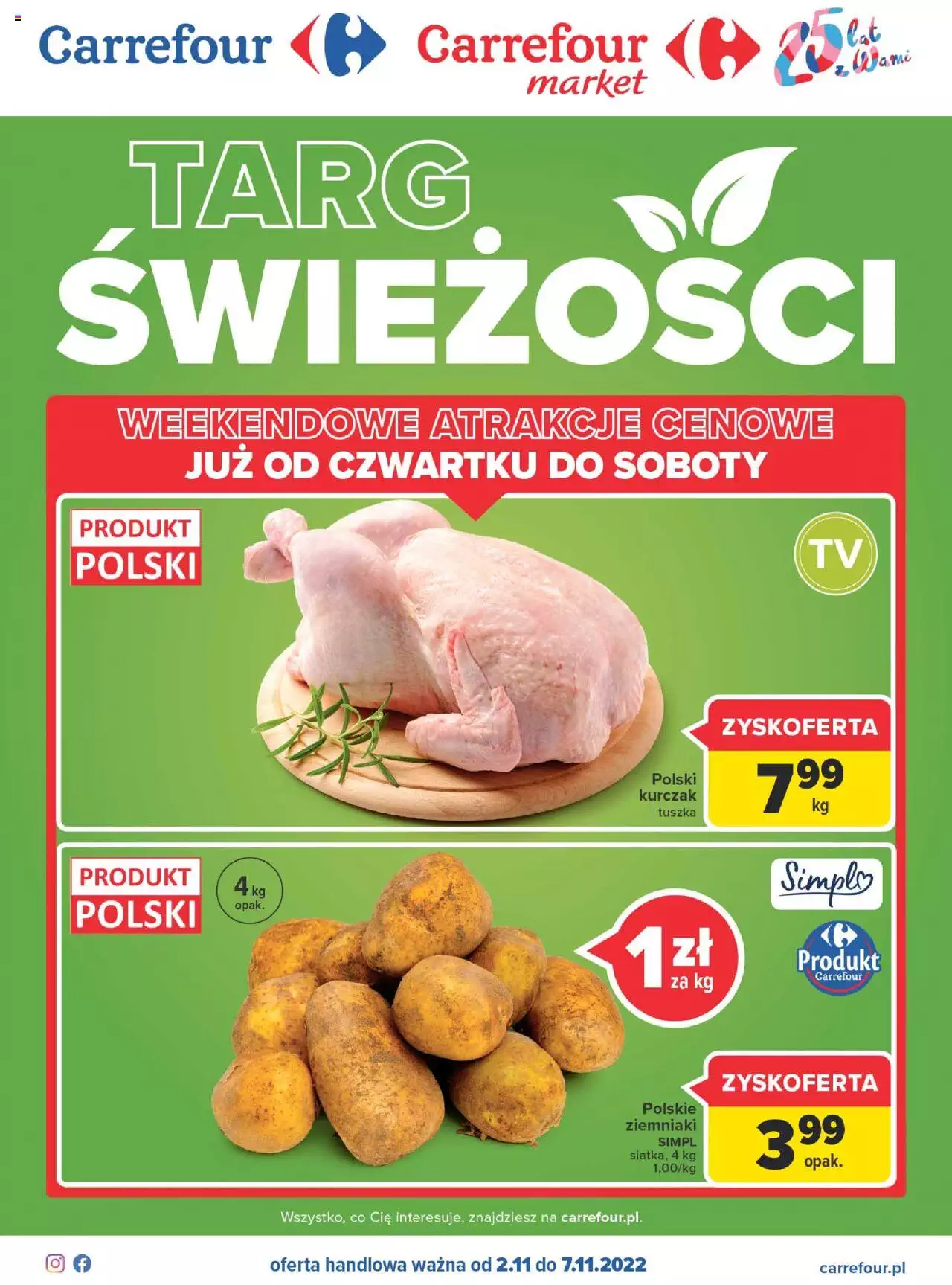 Carrefour Targ świeżości gazetka ważna  od  02.11.2022 do 07.11.2022 strona 1