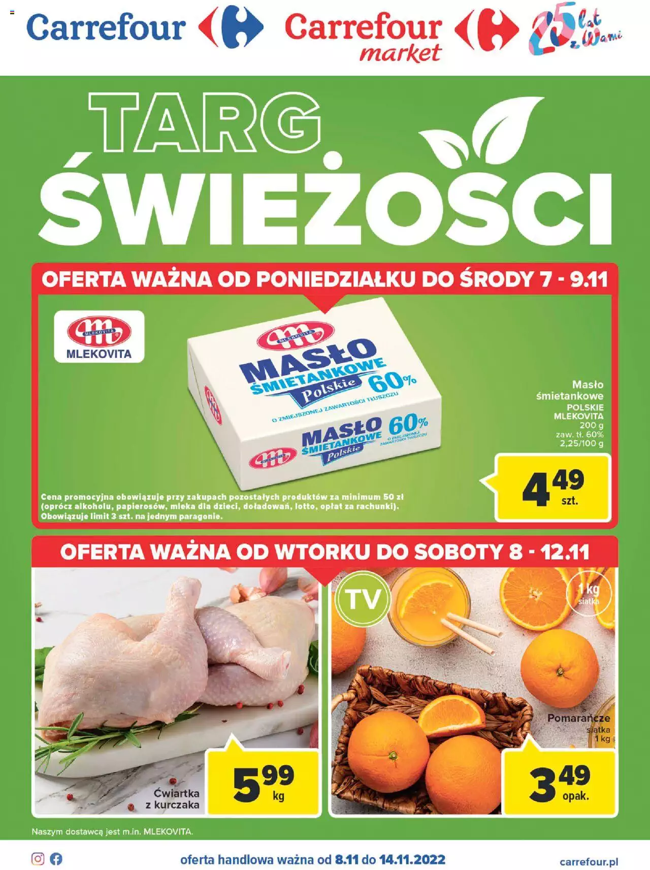 Carrefour Targ Świeżości gazetka ważna od 08.11.2022 do 14.11.2022 strona 1