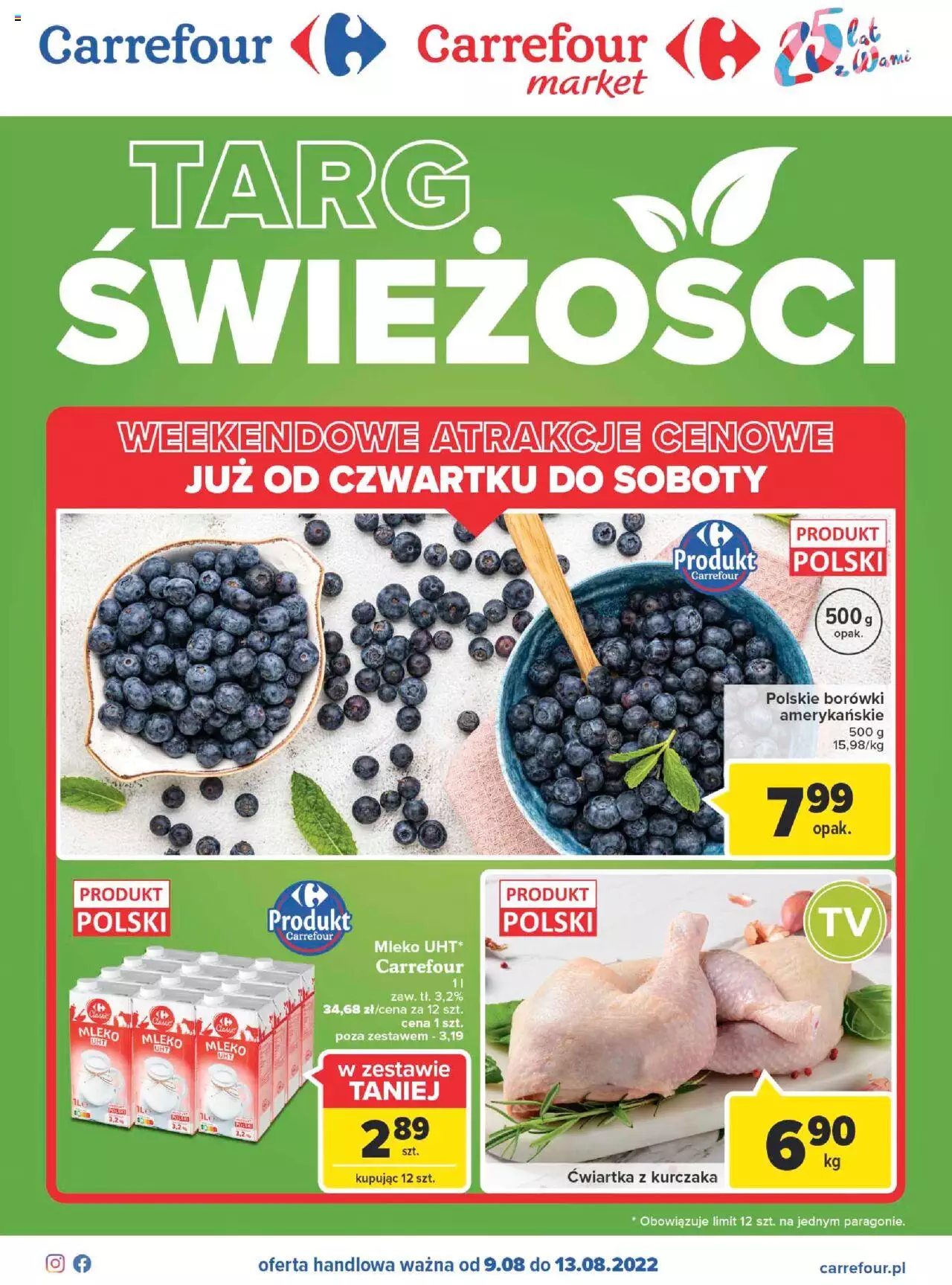 Carrefour Targ świeżości gazetka ważna od 09.08.2022 do 13.08.2022 strona 1