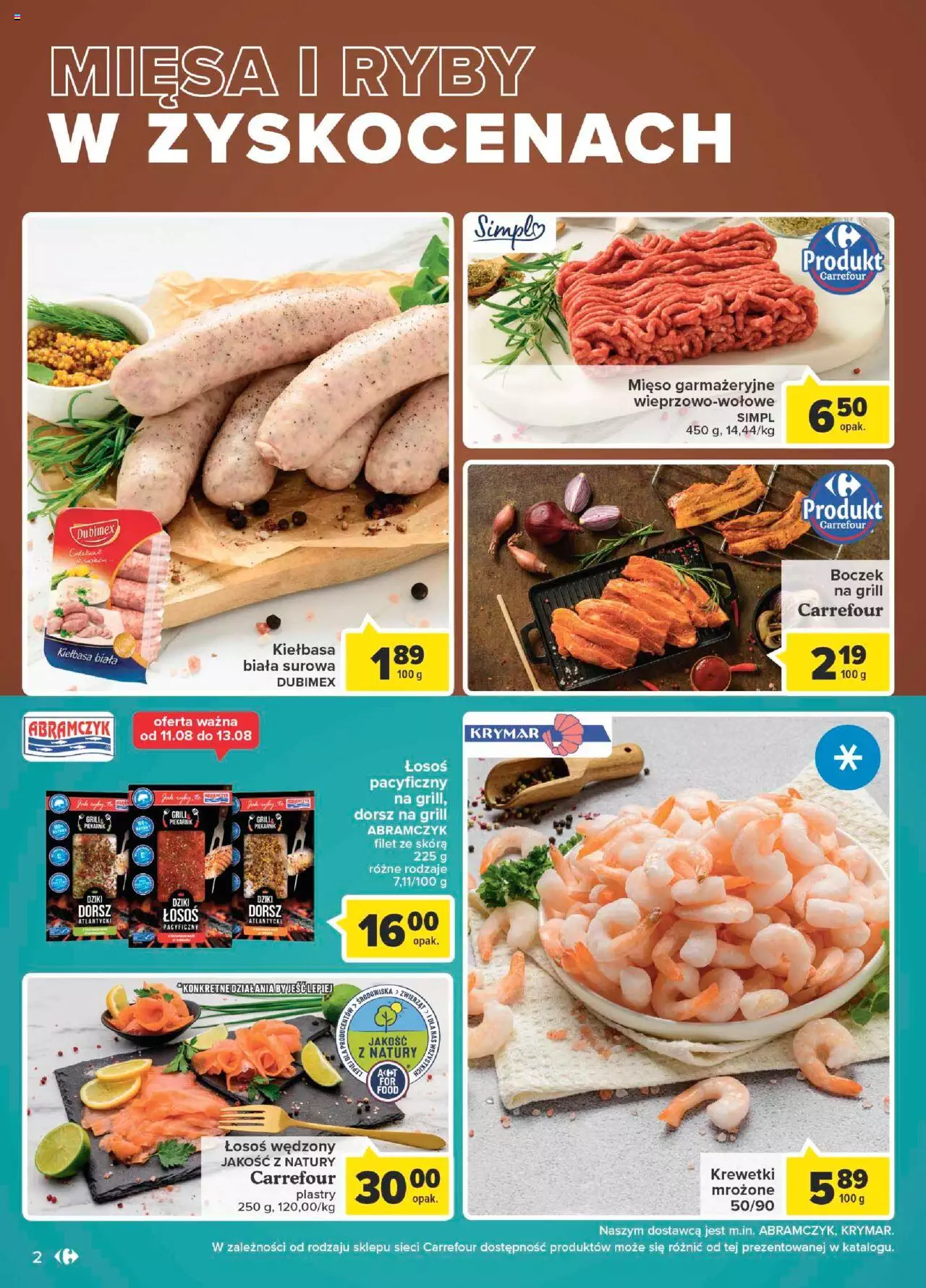 Carrefour Targ świeżości gazetka ważna od 09.08.2022 do 13.08.2022 strona 2