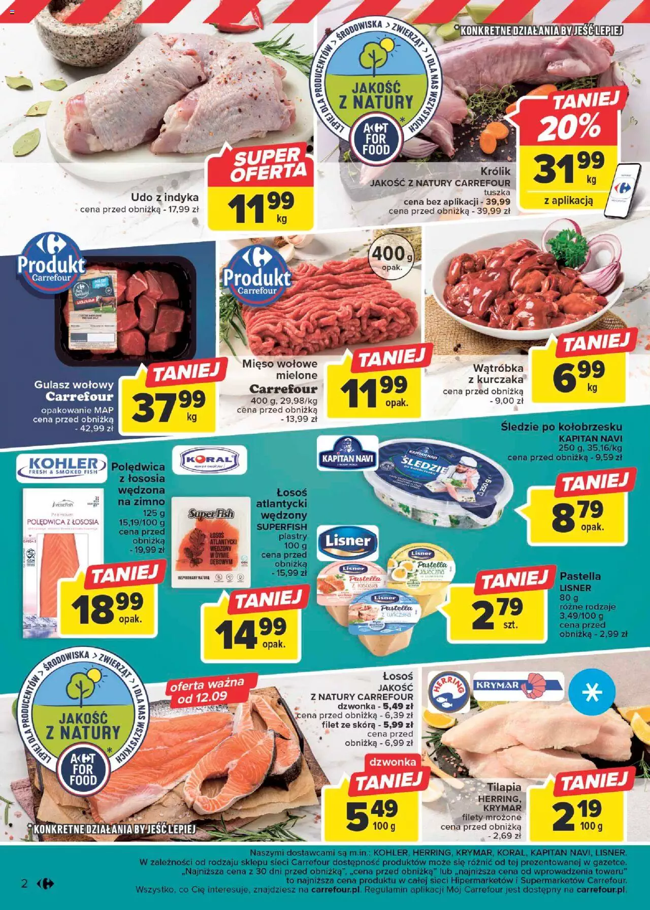 Carrefour Targ świeżości Gazetka ważna od  11.09.2023 do 16.09.2023 strona 2