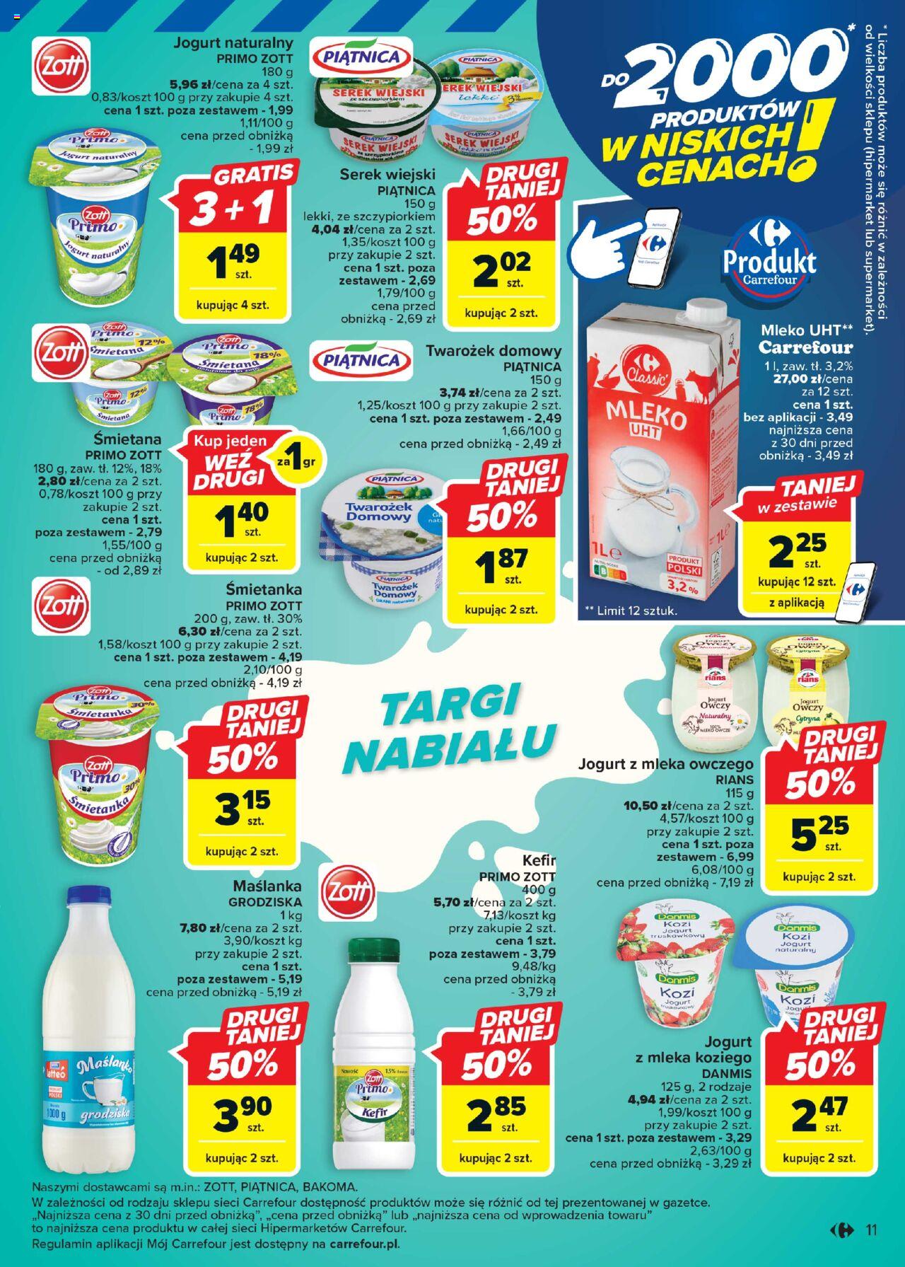 Carrefour Targ świeżości  Gazetka ważna od  13.11.2023 do 18.11.2023 strona 11
