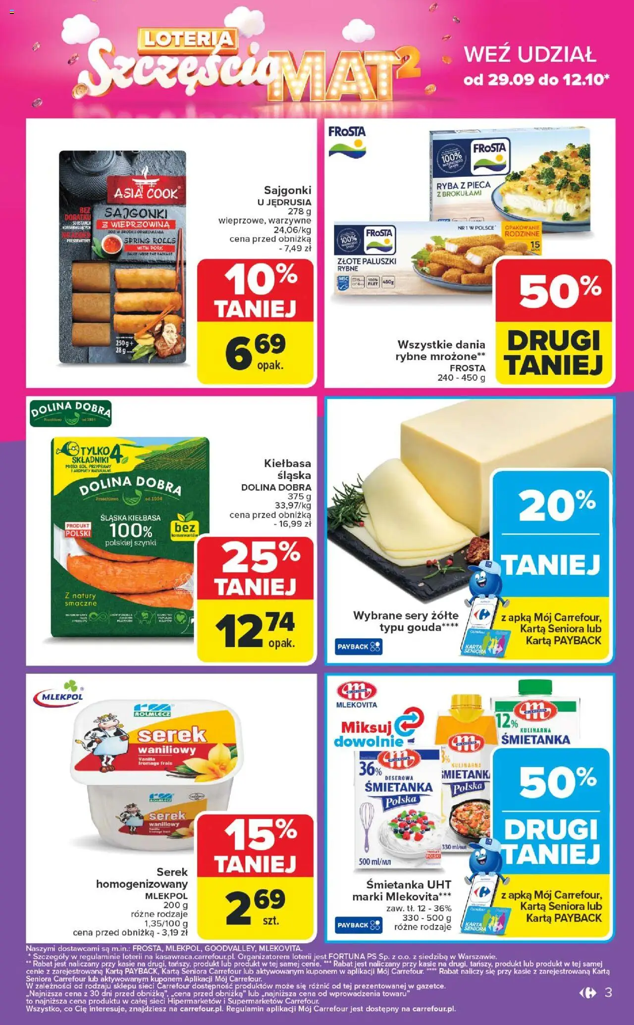 Carrefour Weekend promek już od czwartku  Gazetka ważna od  02.10.2025 do 04.10.2025 strona 3