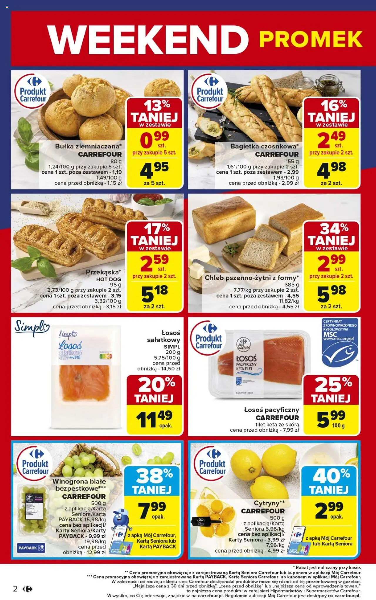 Carrefour Weekend promek juz od czwartku Gazetka ważna od 24.04.2025 do 27.04.2025 strona 2
