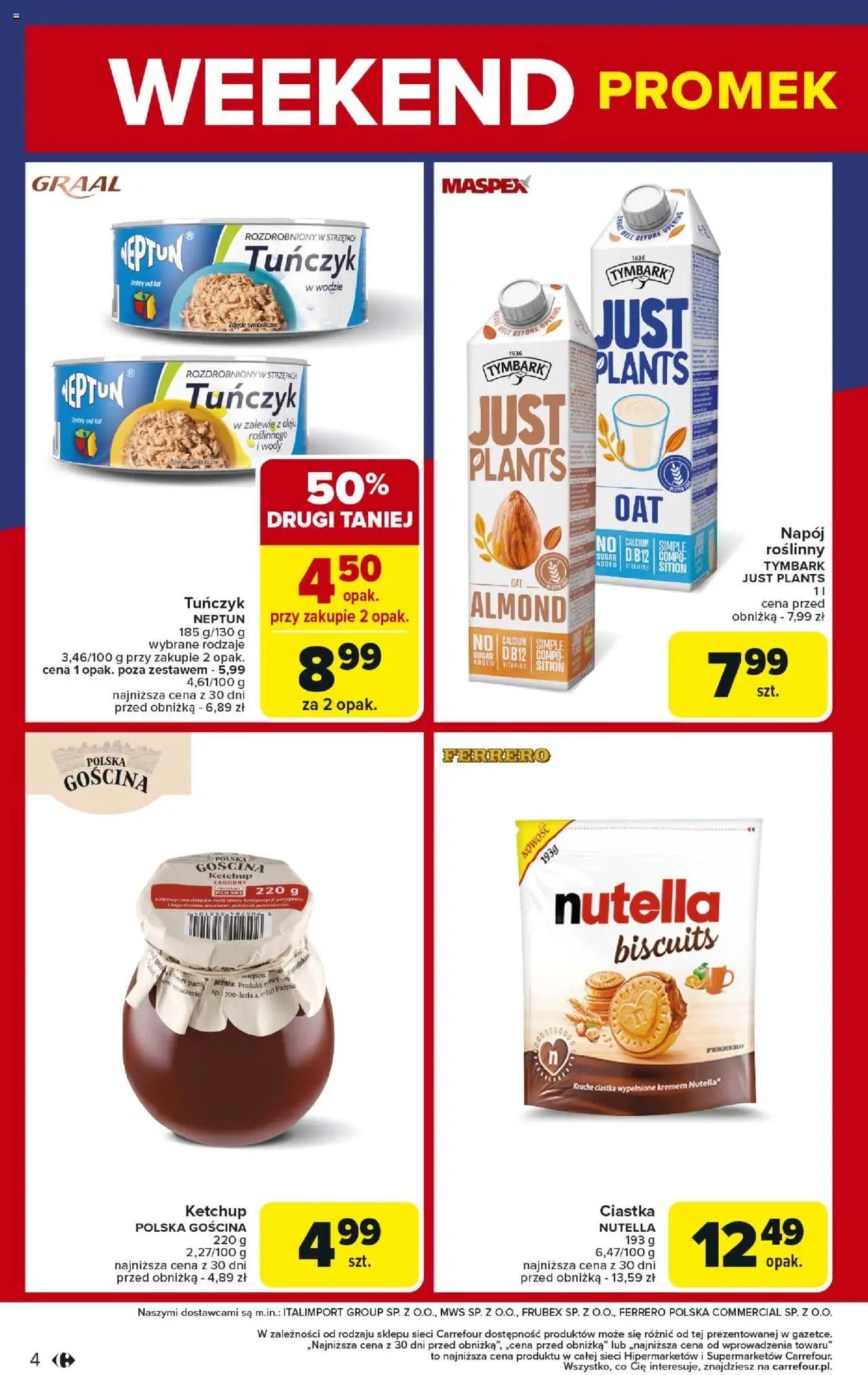 Carrefour Weekend promek juz od czwartku Gazetka ważna od 24.04.2025 do 27.04.2025 strona 4