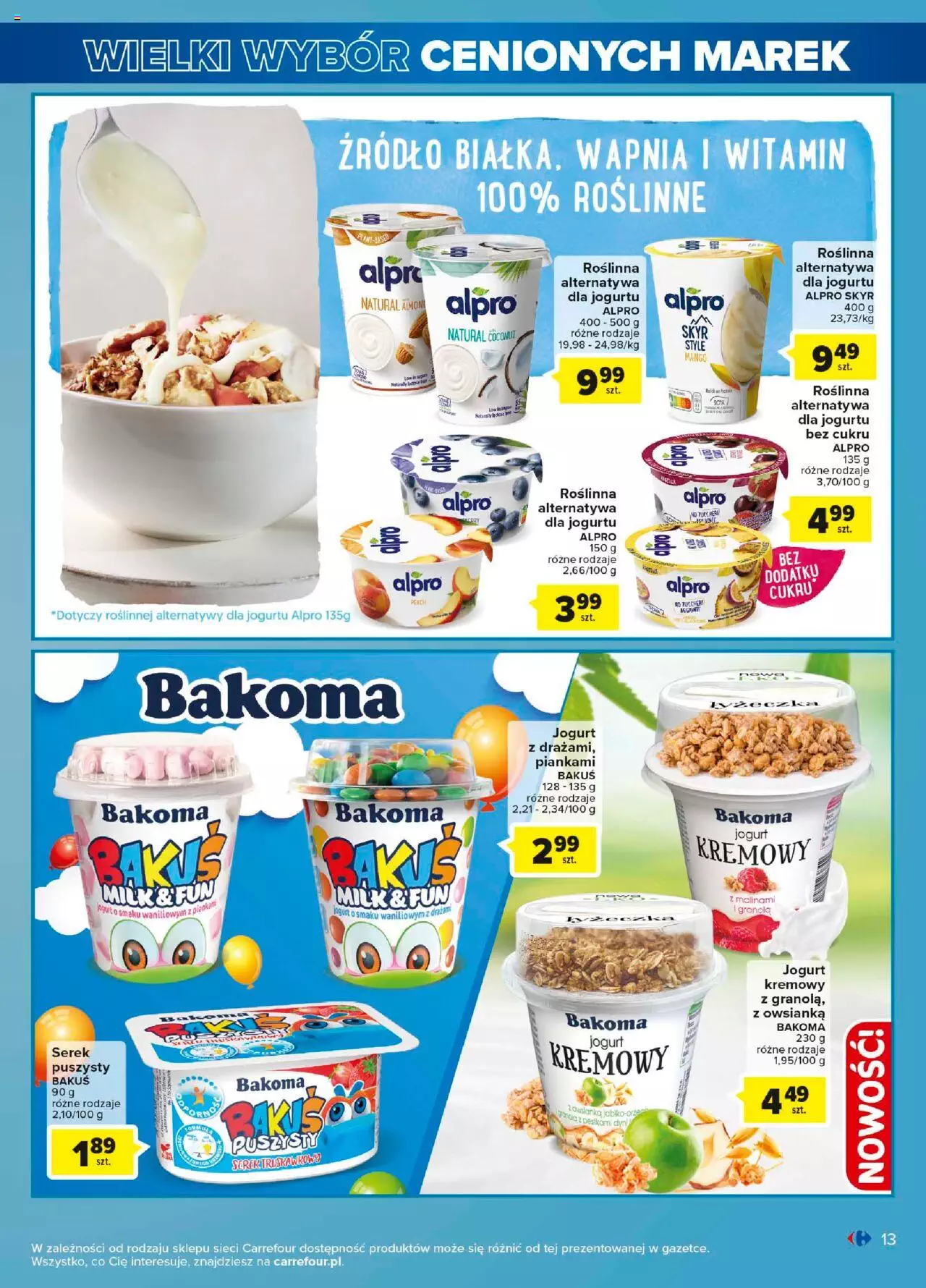Carrefour Wielki wybór cenionych marek Gazetka ważna od 30.05.2023 do 10.06.2023 strona 13